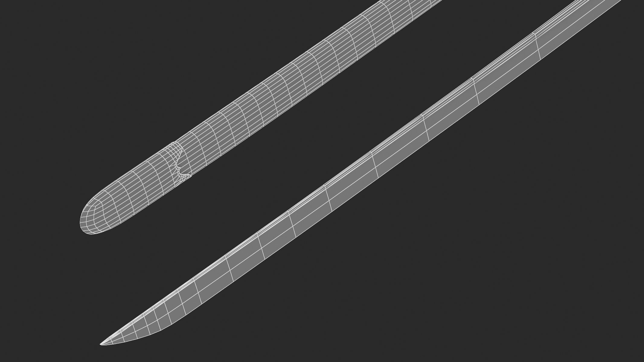 Changdao samurai sword Low-poly 3D model_8