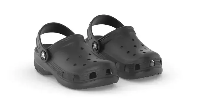 Crocs Classic Clog Black 3D model
