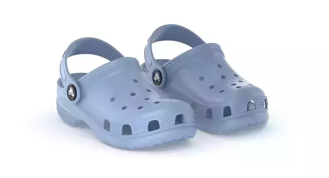 Crocs Classic Clog Chambray Blue 3D model