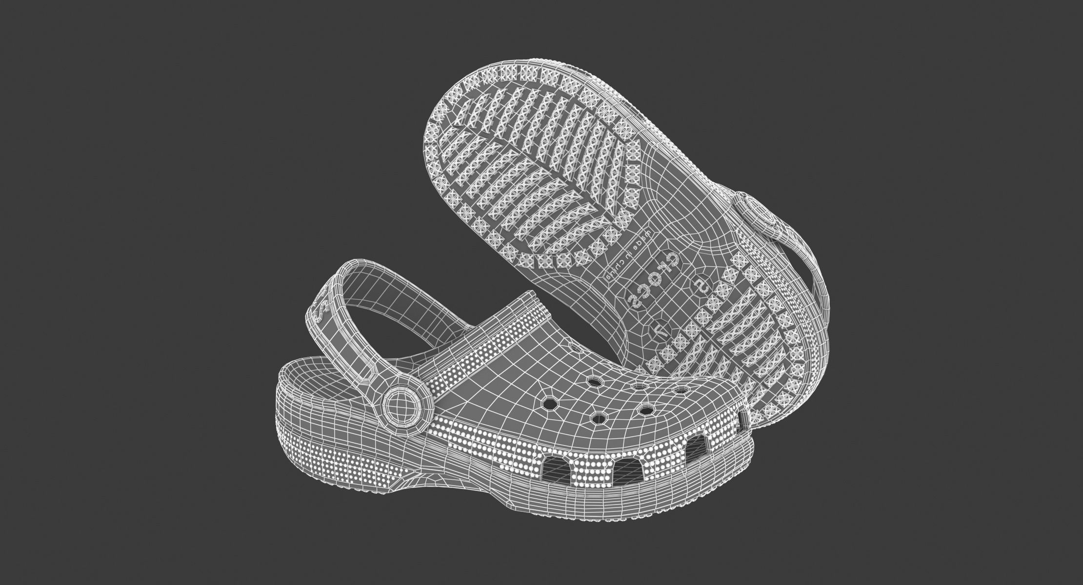 Crocs Classic Clog Lavender 3D model_7