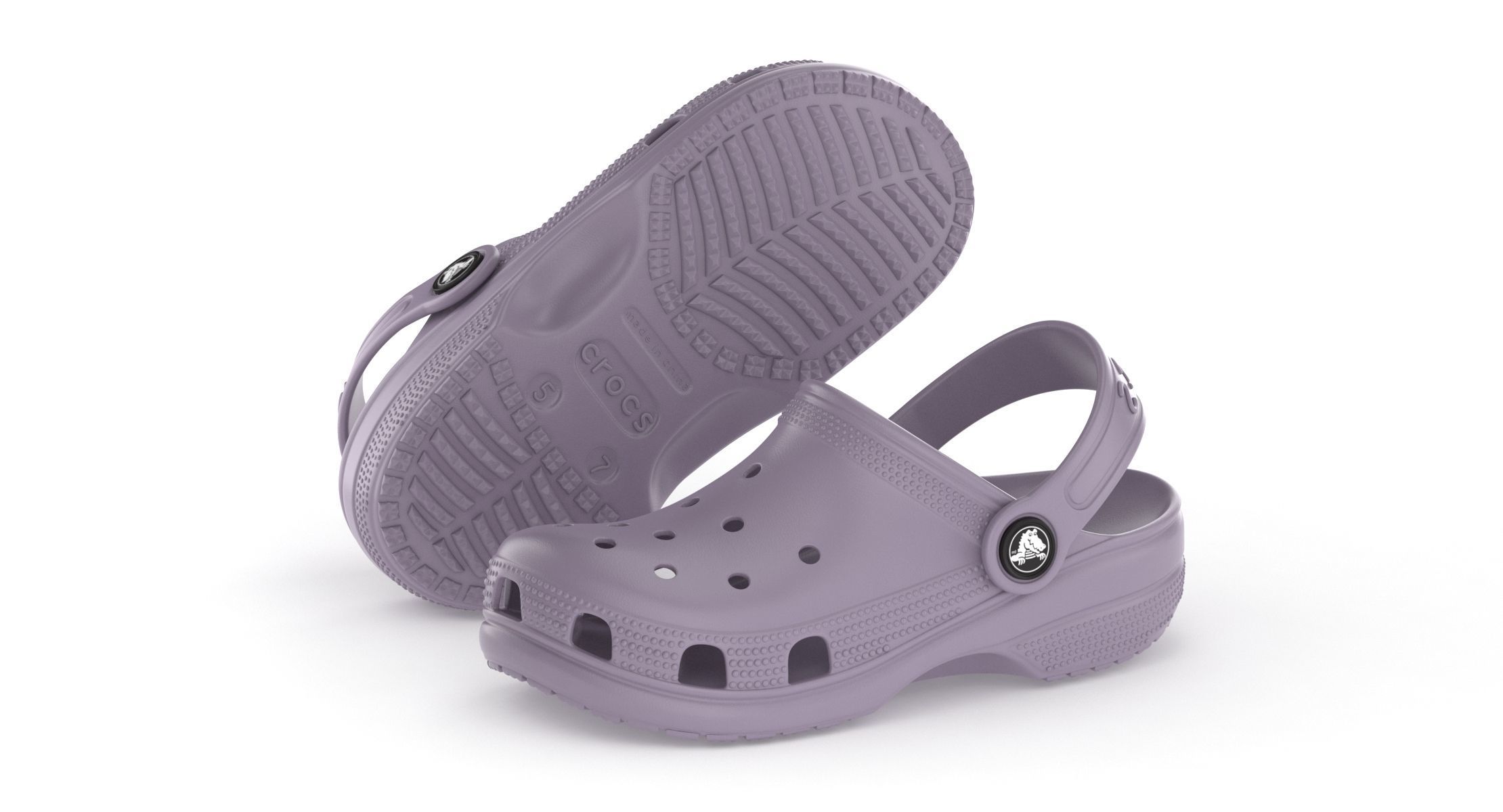 Crocs Classic Clog Lavender 3D model_3
