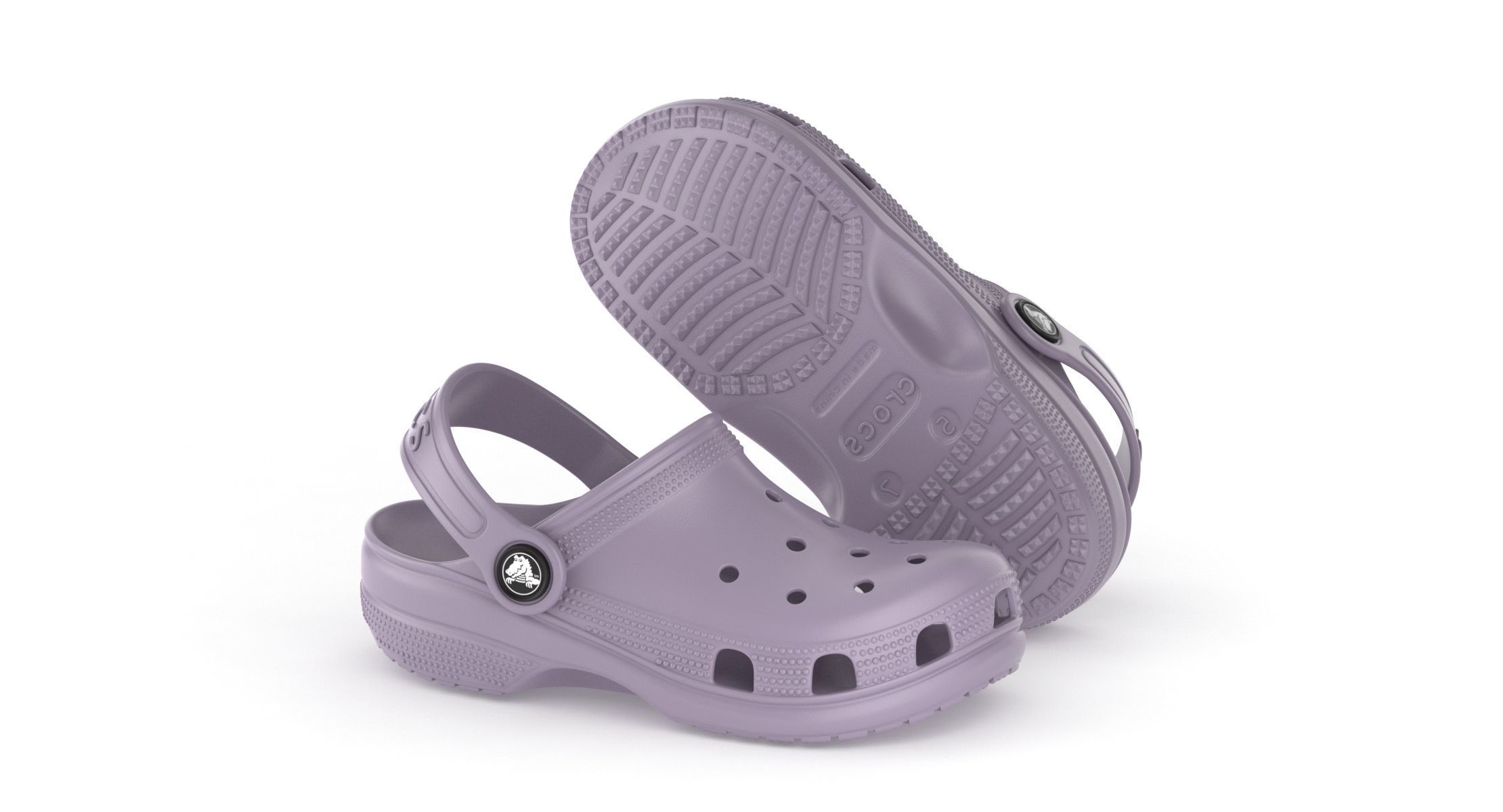 Crocs Classic Clog Lavender 3D model_2
