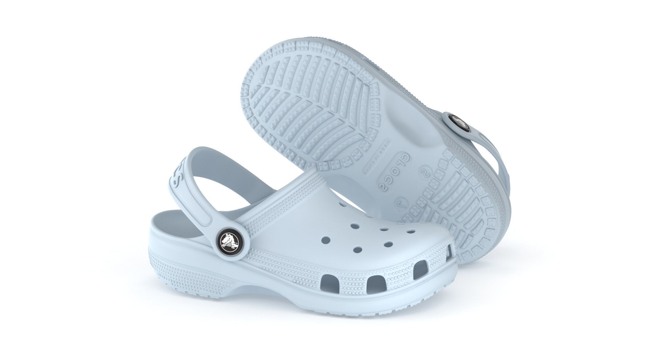 Crocs Classic Clog Mineral Blue 3D model_2