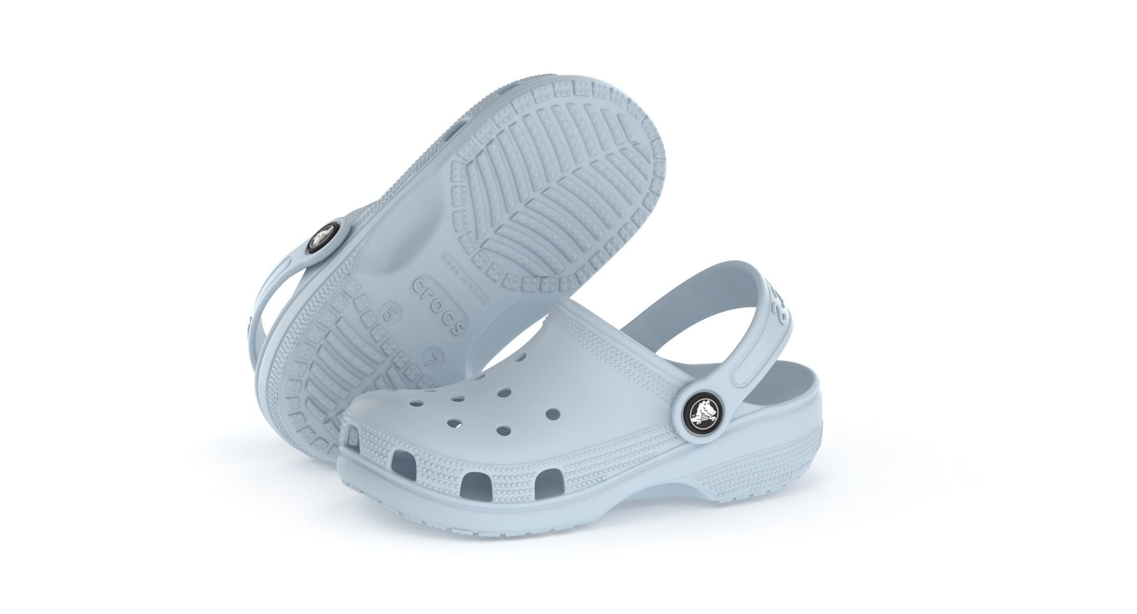 Crocs Classic Clog Mineral Blue 3D model_3