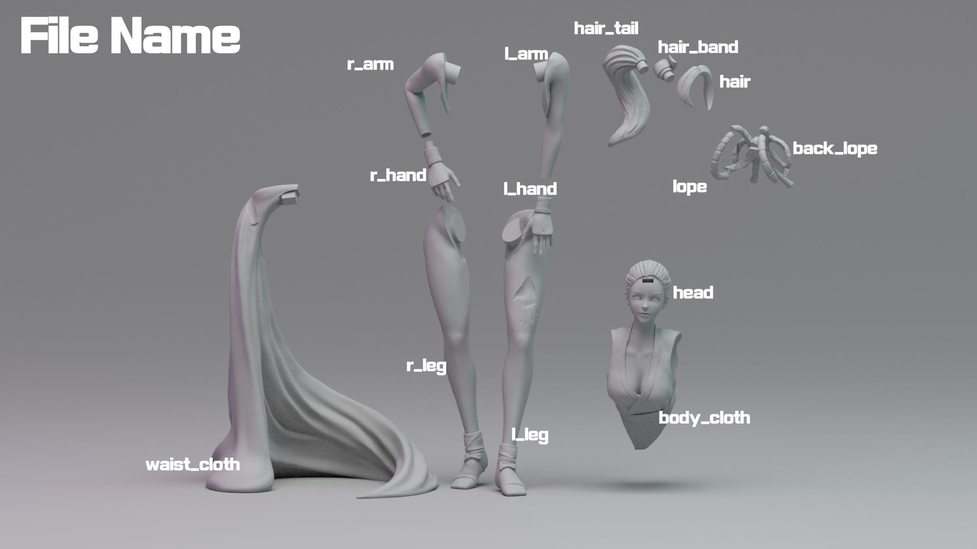 KOF - Fanart Mai 3D print model_21