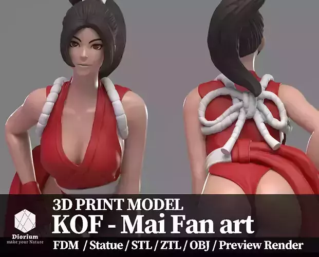 KOF - Fanart Mai 3D print model