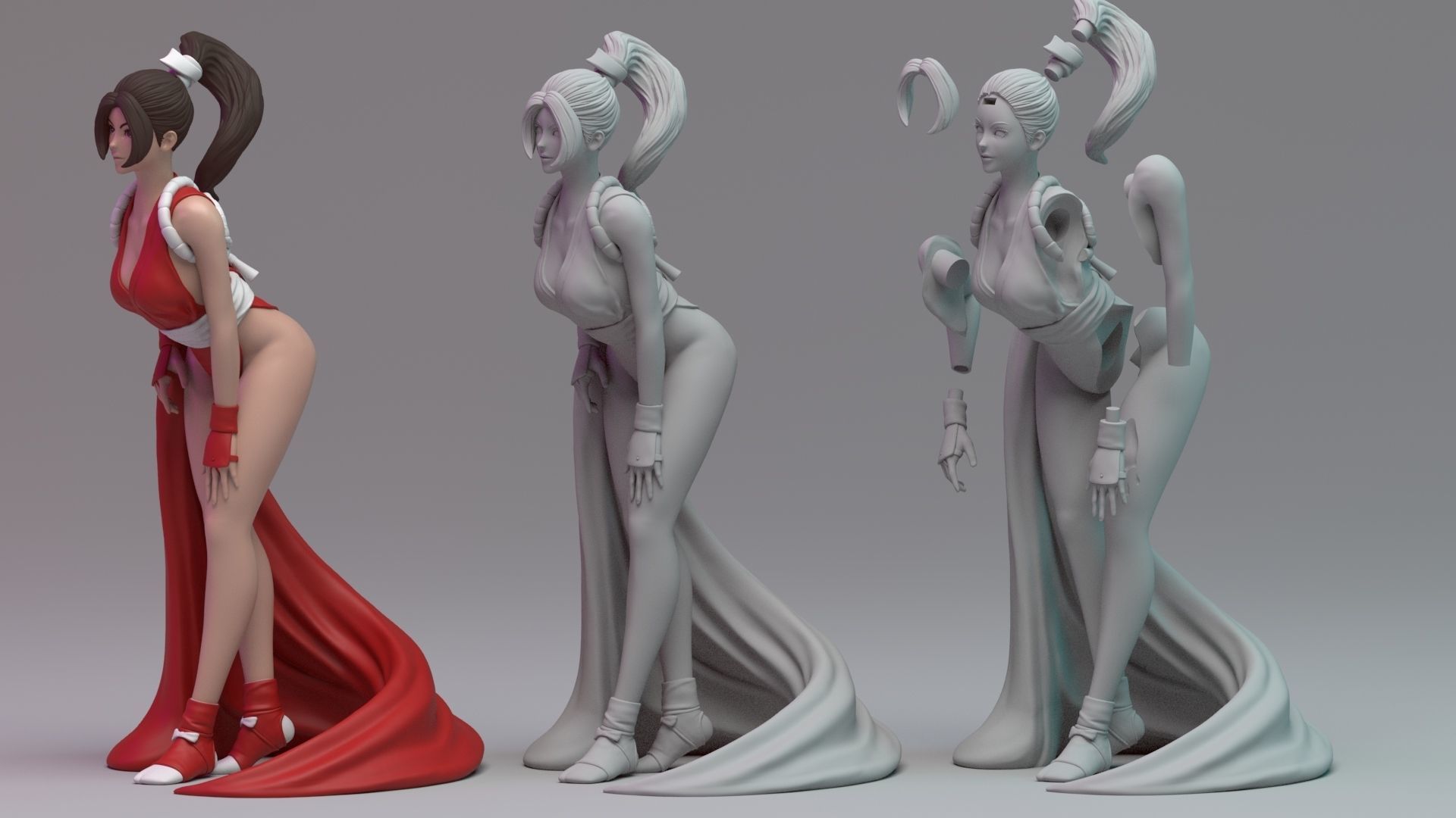 KOF - Fanart Mai 3D print model_2