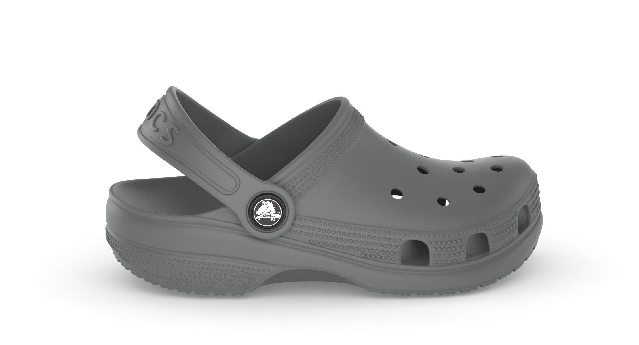 Crocs Classic Clog Slate Grey 3D model_4