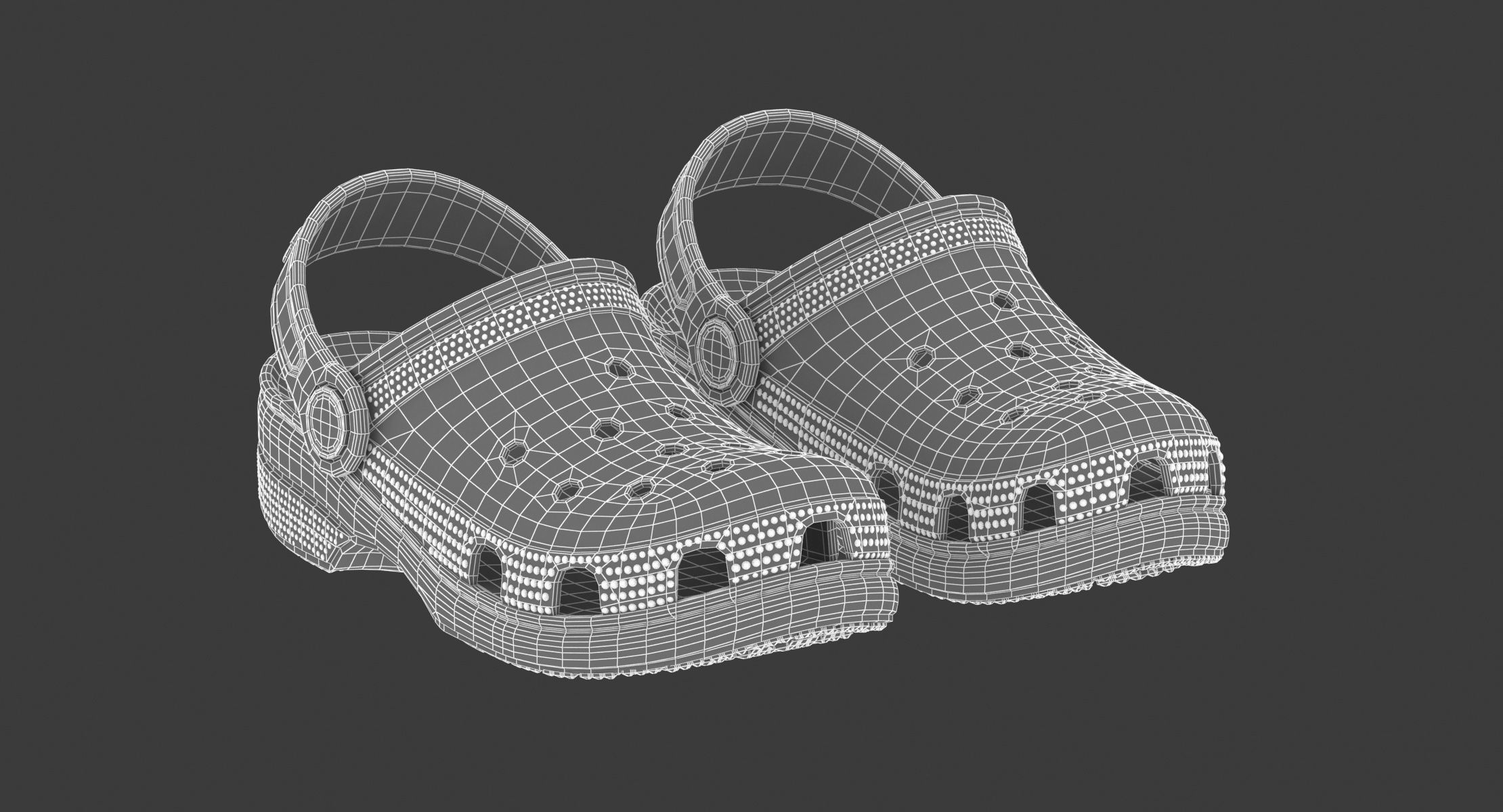 Crocs Classic Clog Slate Grey 3D model_5