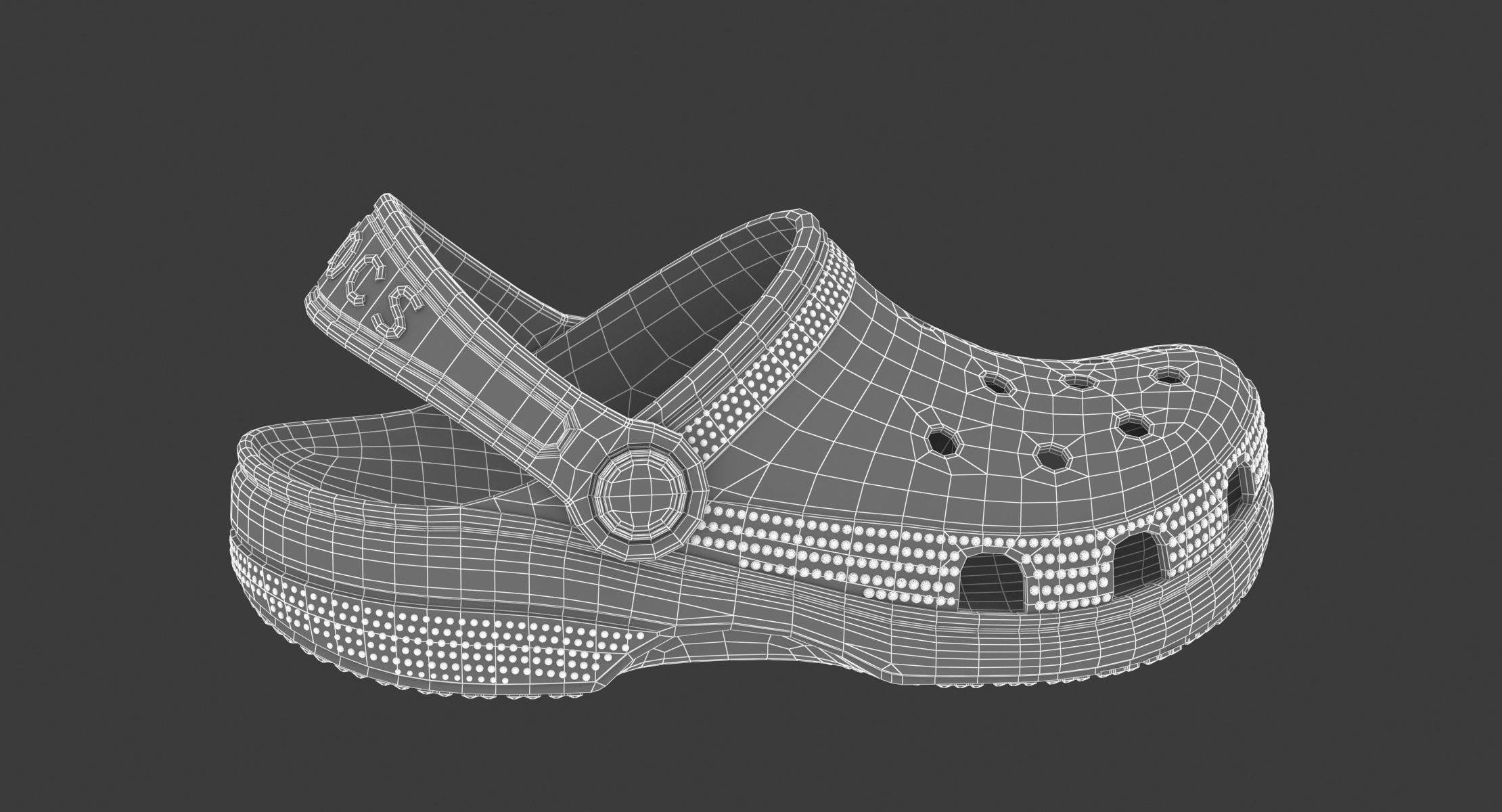 Crocs Classic Clog Slate Grey 3D model_9