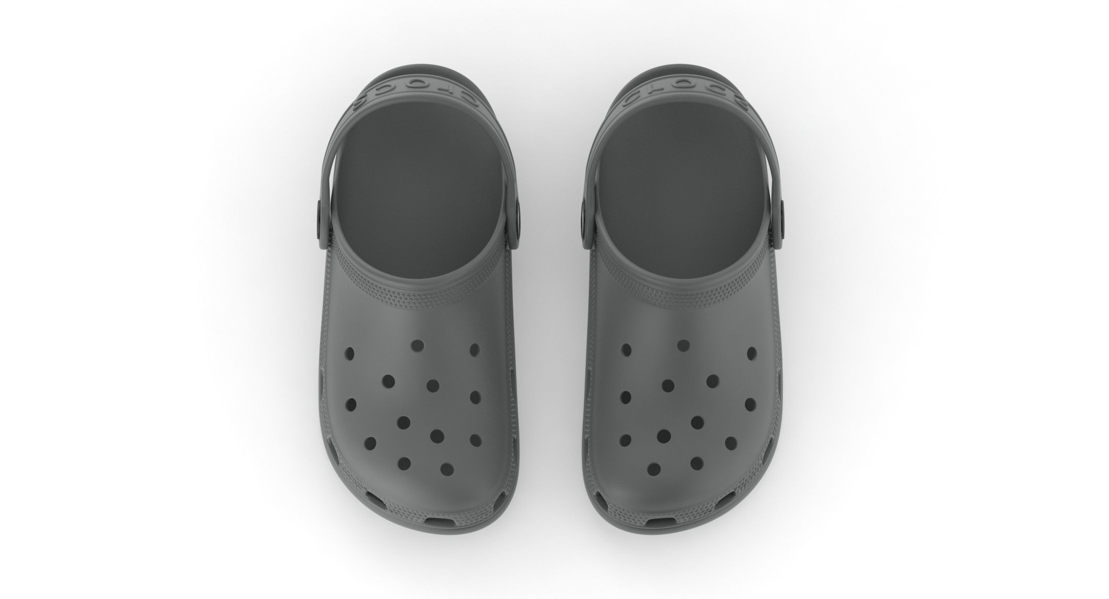 Crocs Classic Clog Slate Grey 3D model_1
