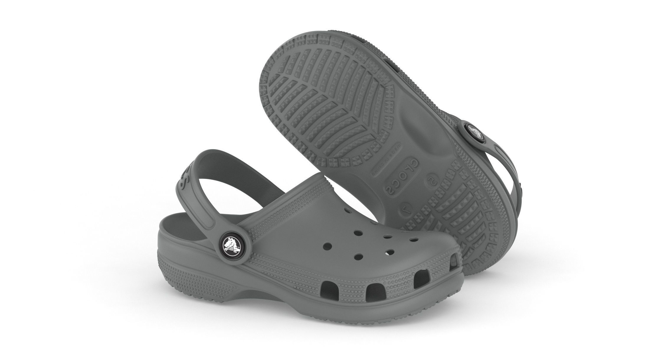 Crocs Classic Clog Slate Grey 3D model_2