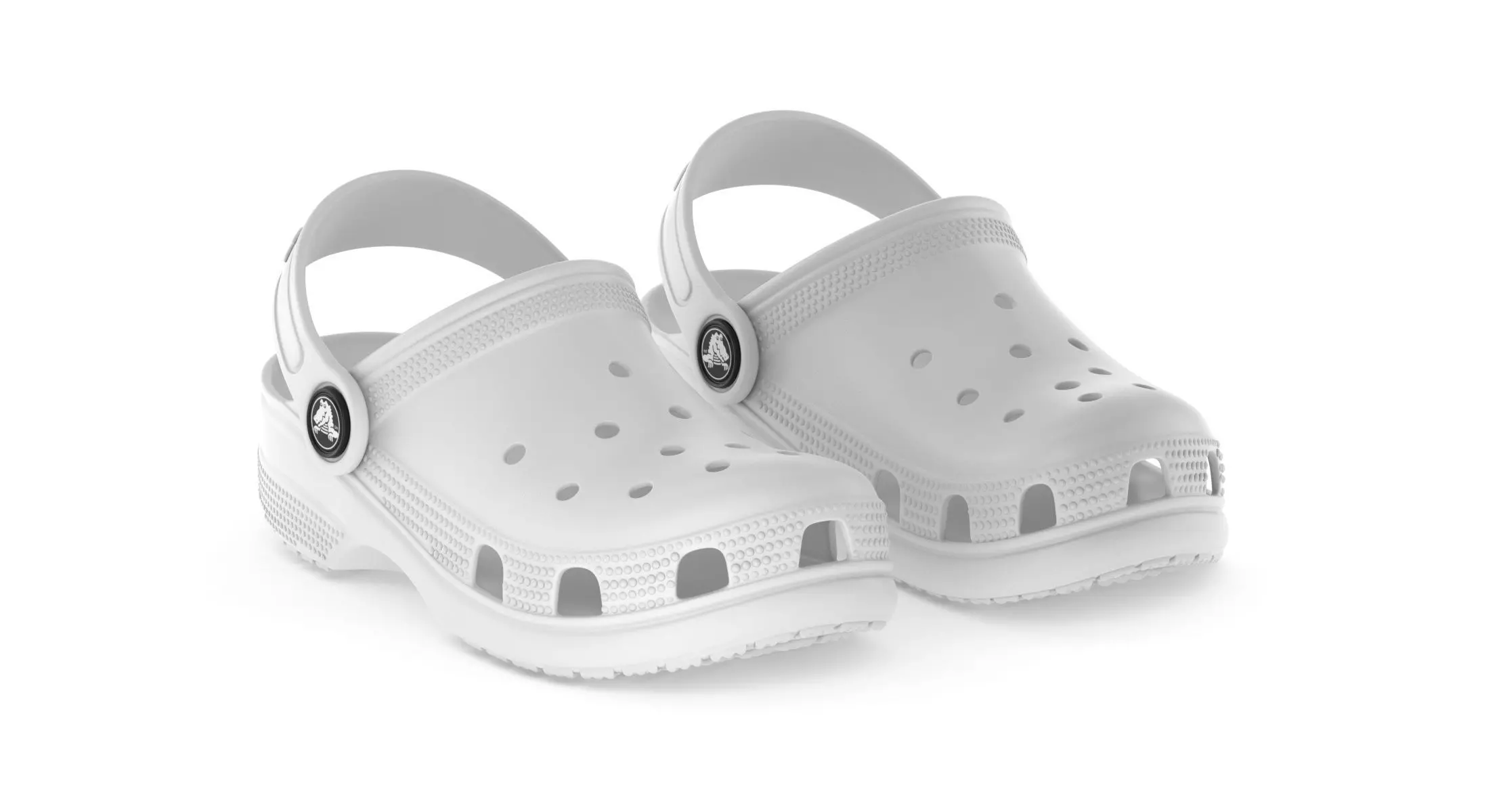 Crocs Classic Clog White  3D model_0