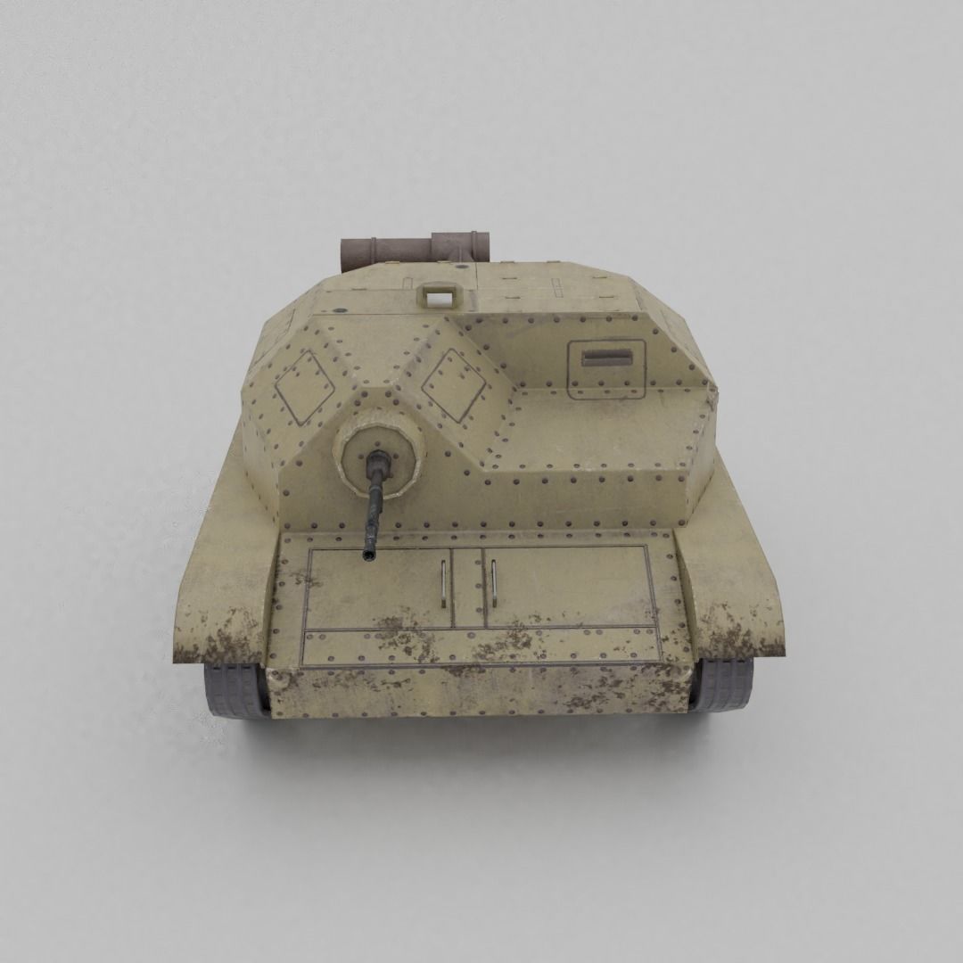 TKS tankette Low-poly 3D model_18