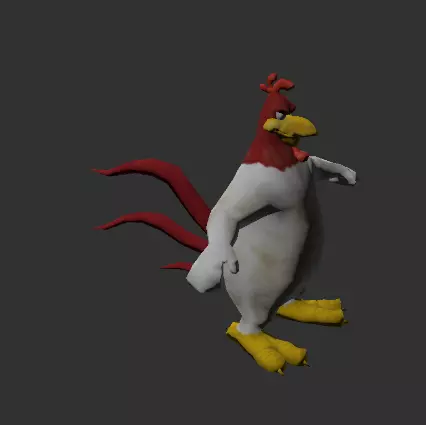 Foghorn Leghorn Free low-poly 3D model_0