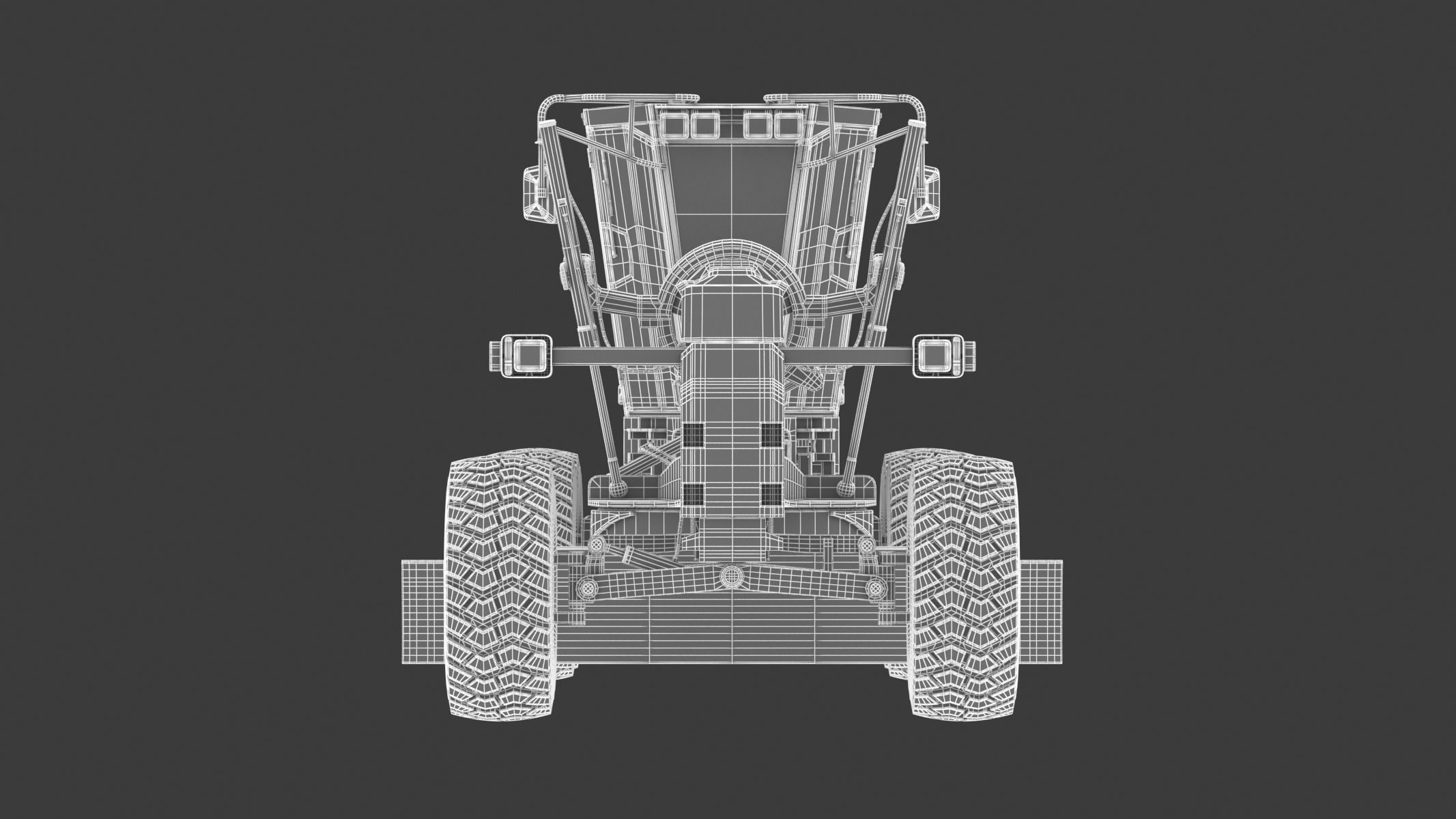 Komatsu GD655 Motor Grader 3D model_22