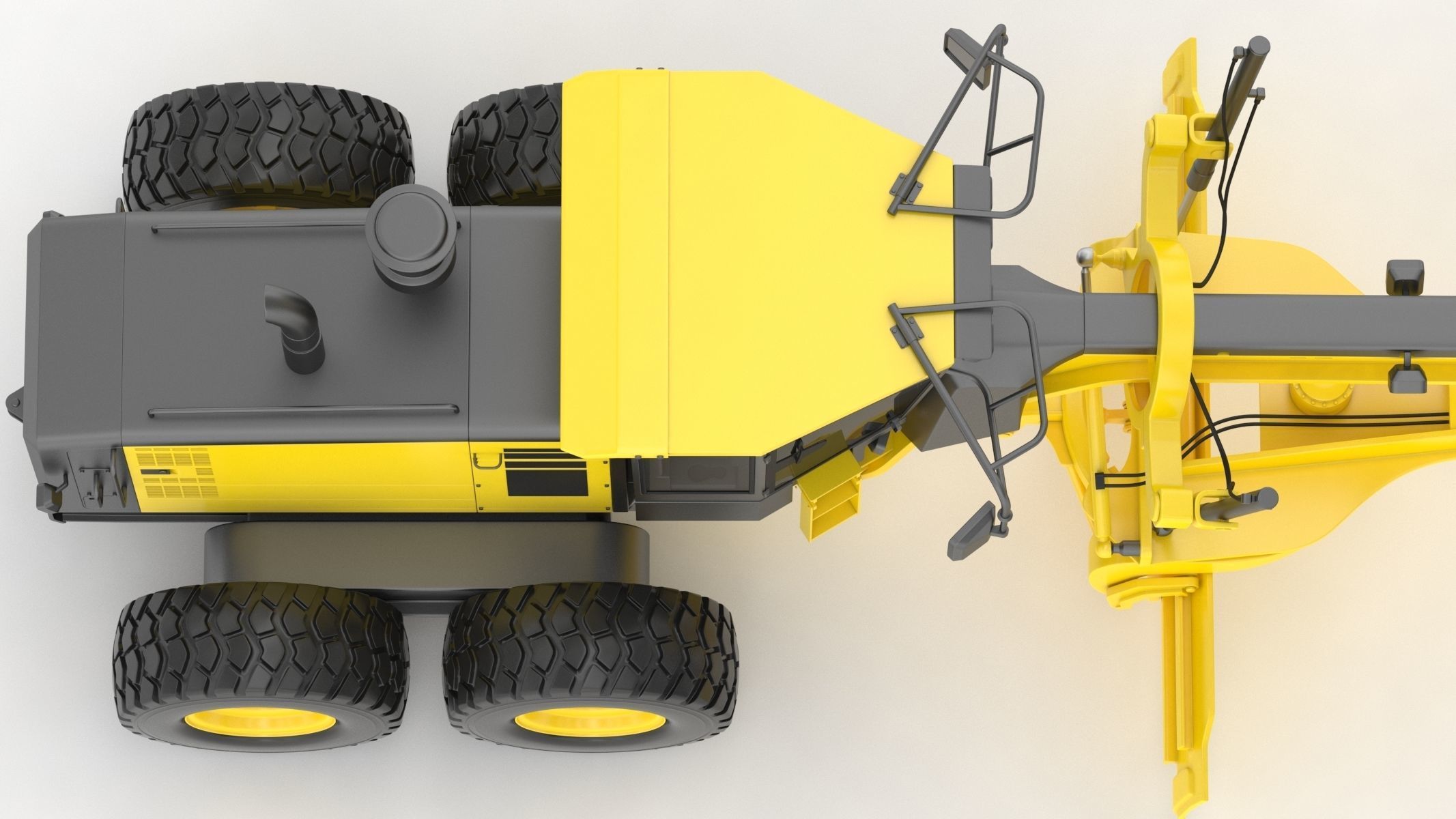 Komatsu GD655 Motor Grader 3D model_19