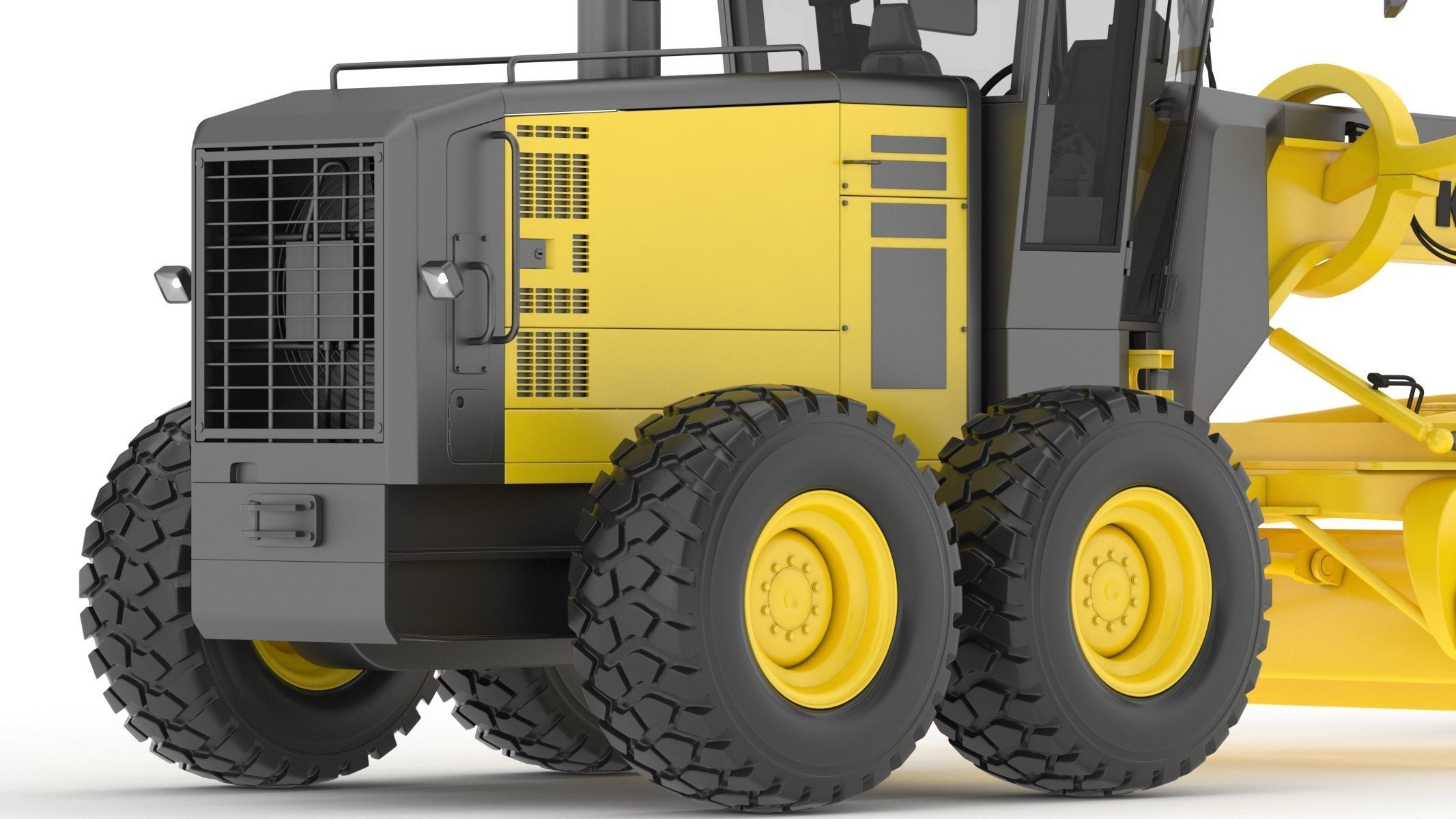 Komatsu GD655 Motor Grader 3D model_14