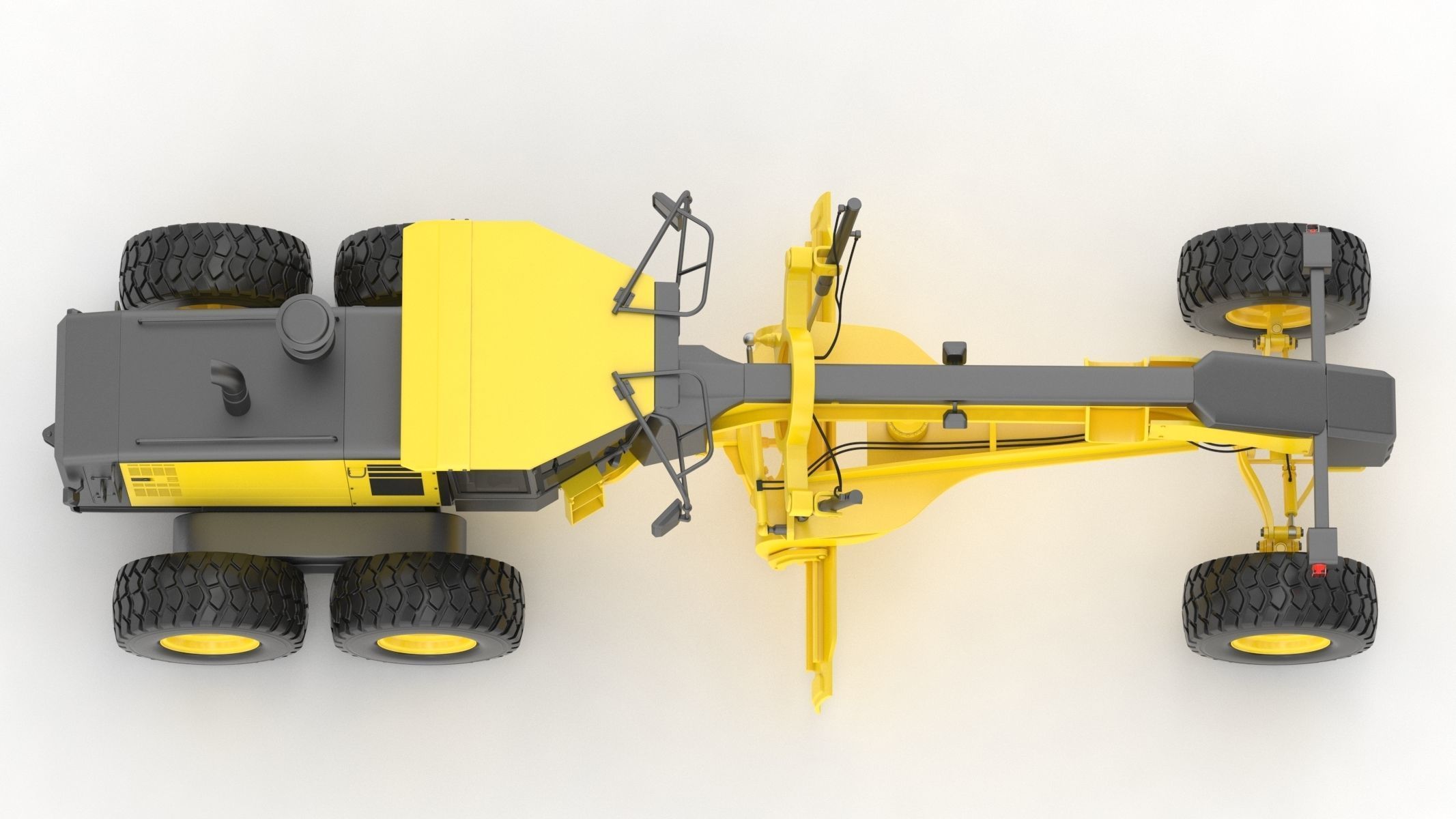 Komatsu GD655 Motor Grader 3D model_9