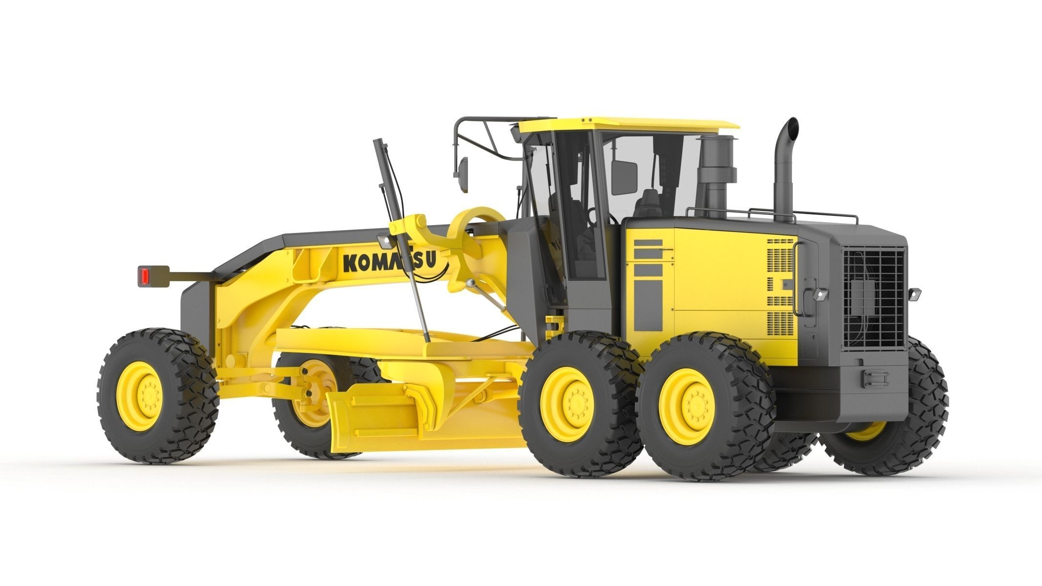 Komatsu GD655 Motor Grader 3D model_6