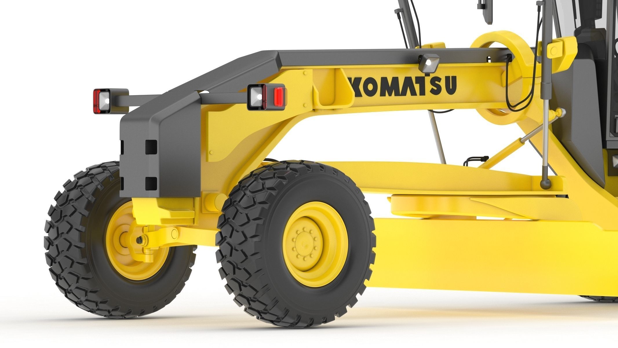 Komatsu GD655 Motor Grader 3D model_10