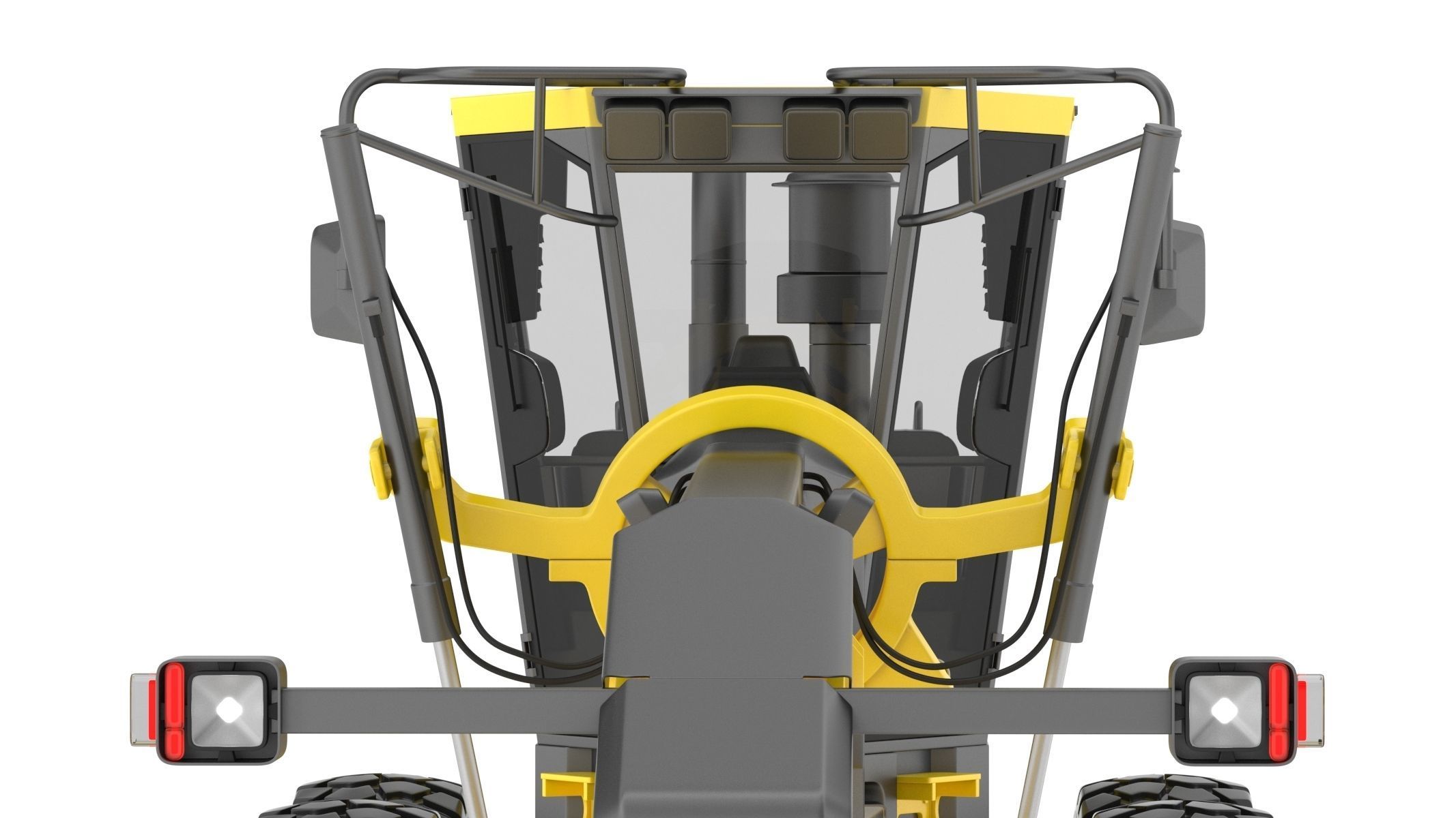 Komatsu GD655 Motor Grader 3D model_11