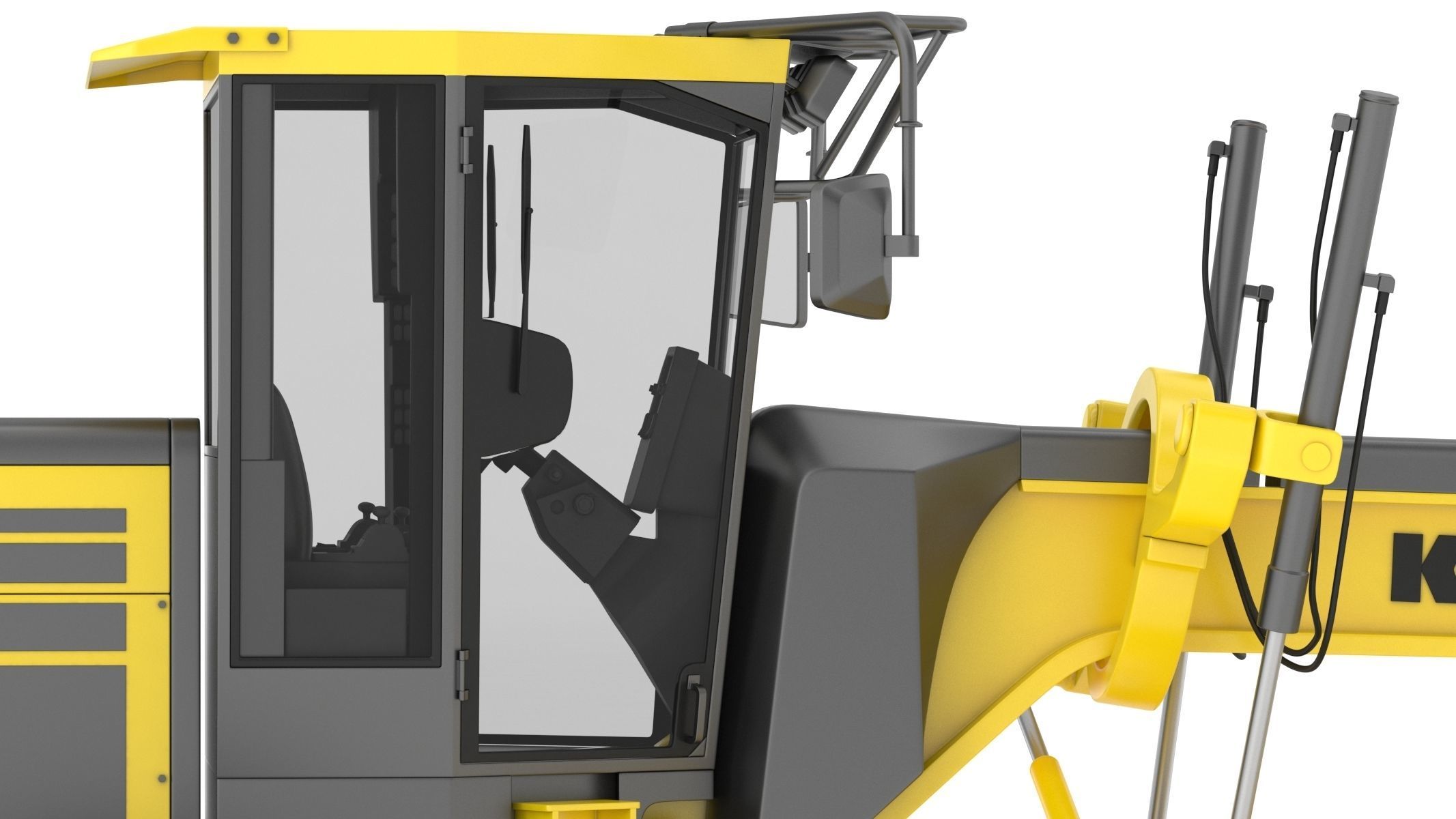 Komatsu GD655 Motor Grader 3D model_13