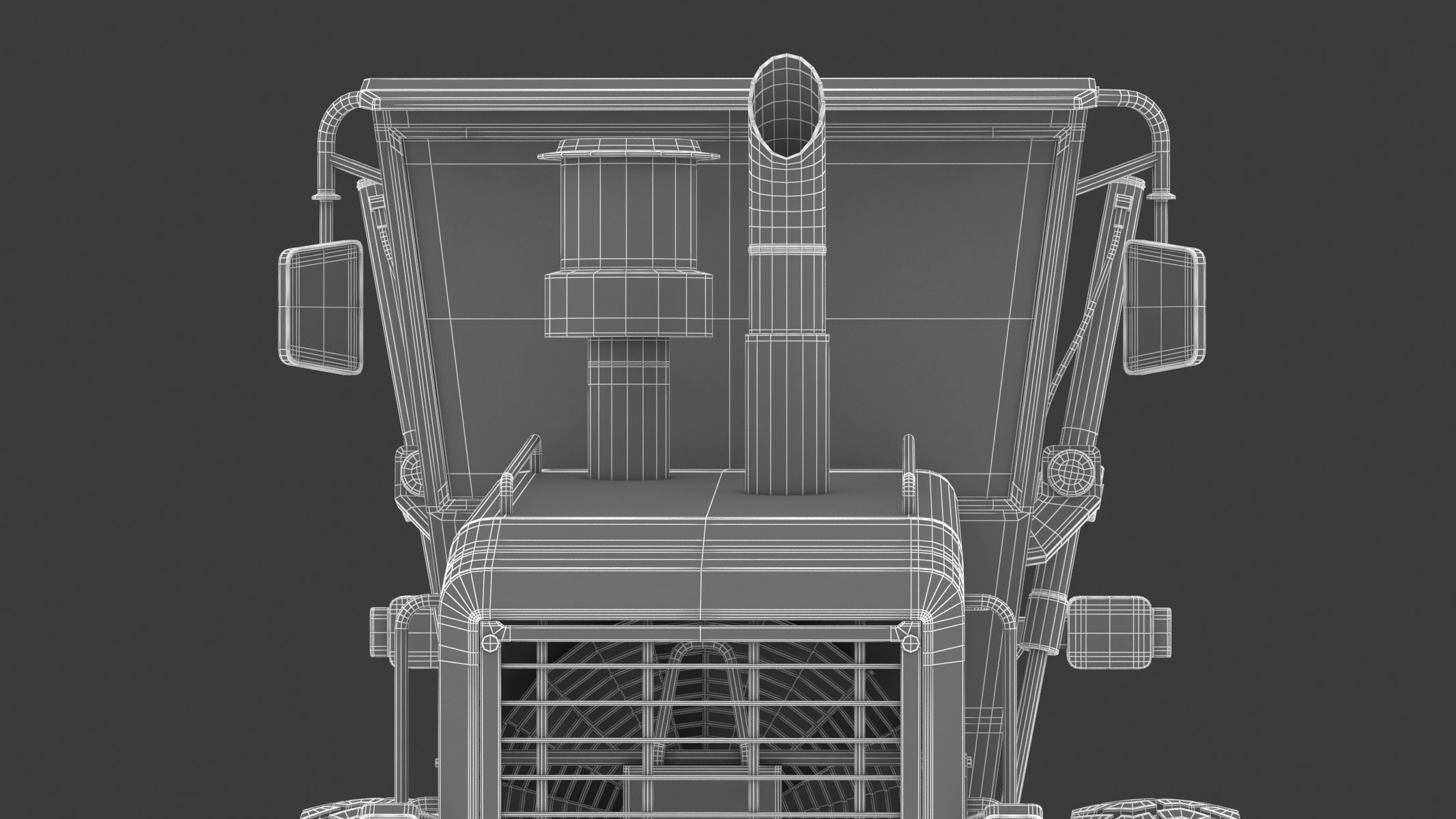 Komatsu GD655 Motor Grader 3D model_36