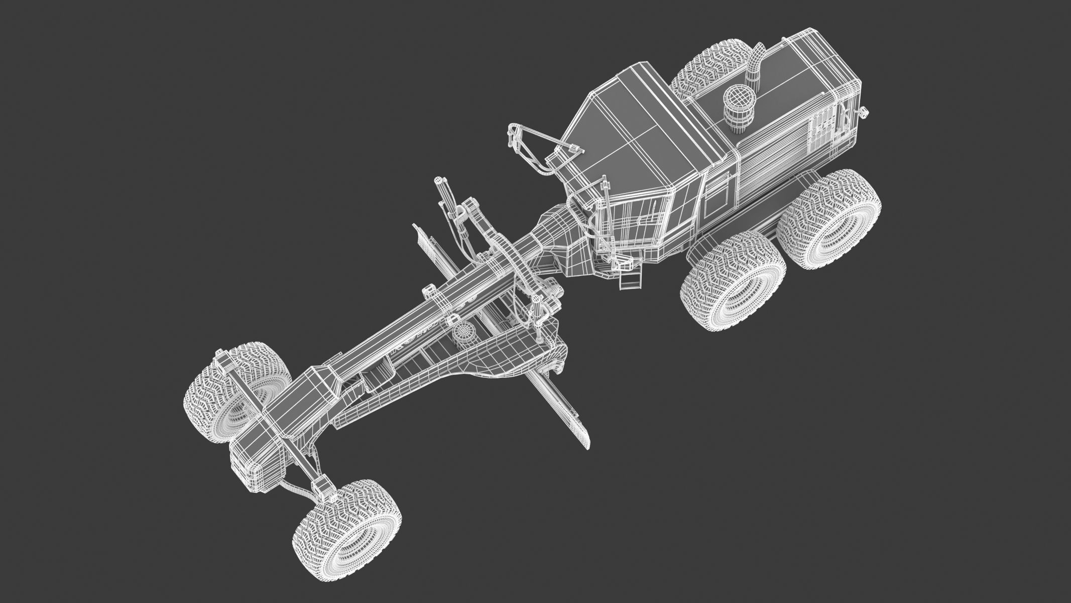 Komatsu GD655 Motor Grader 3D model_29