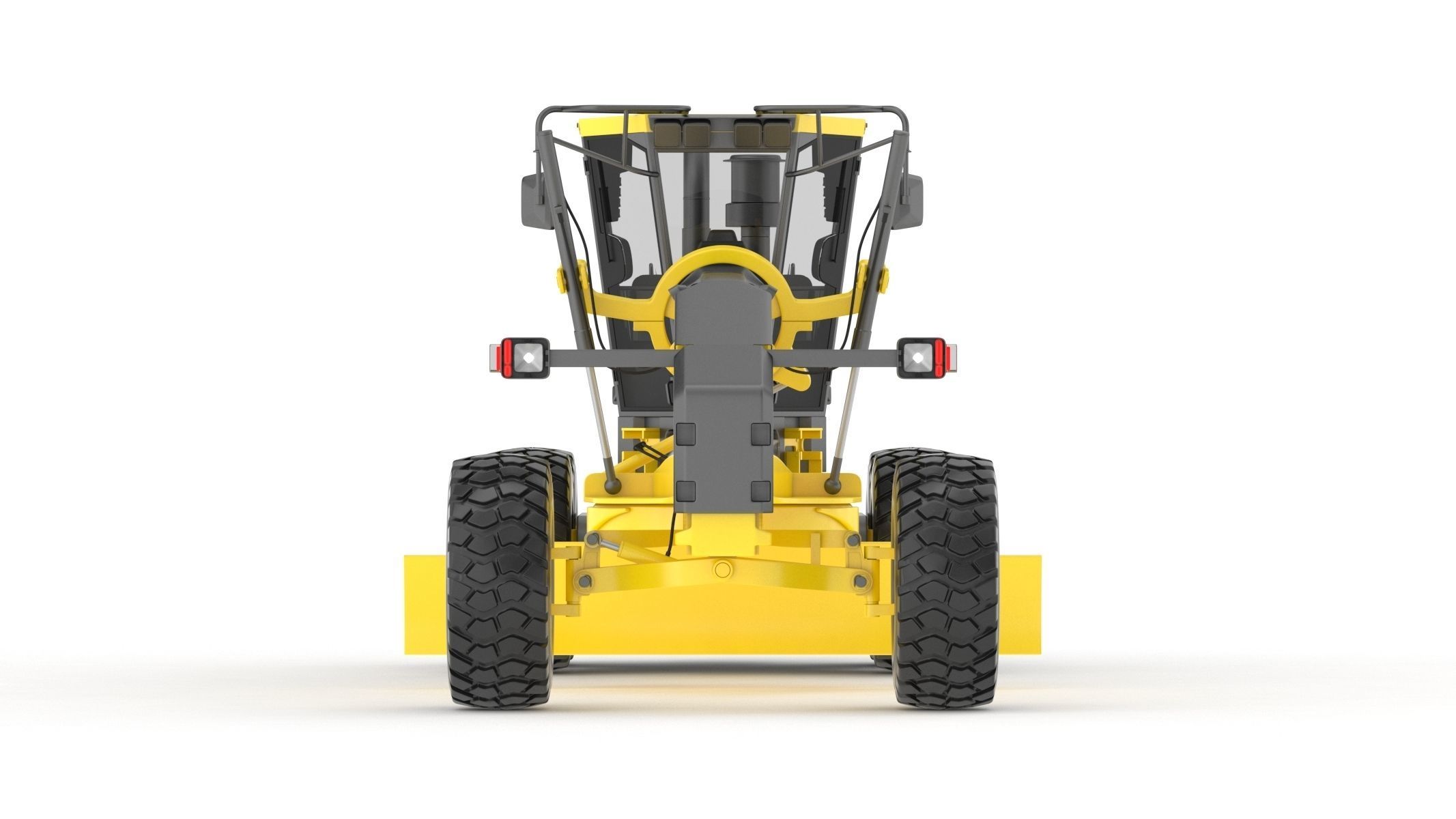Komatsu GD655 Motor Grader 3D model_1