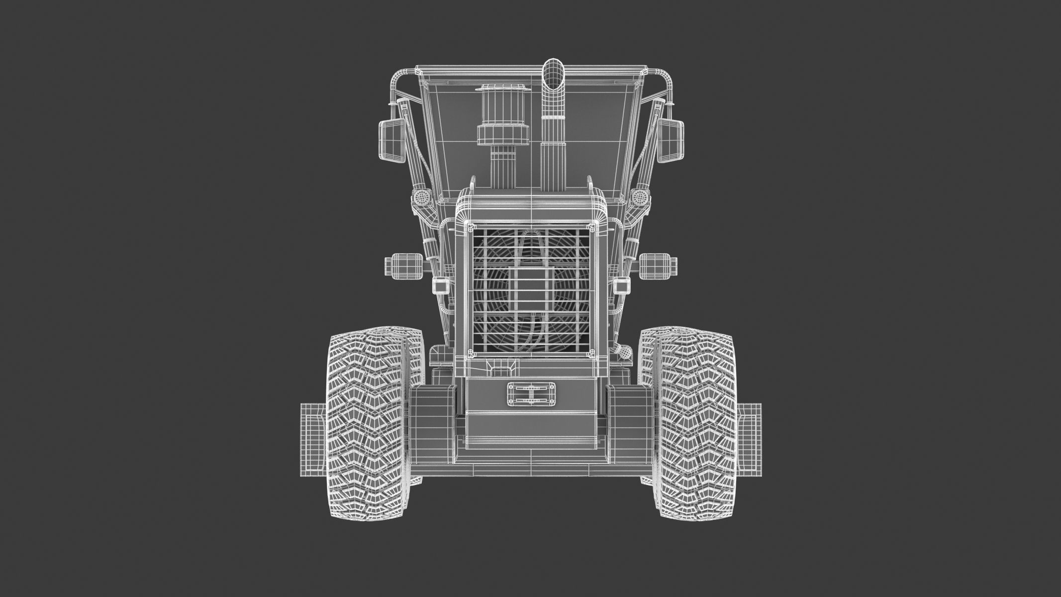 Komatsu GD655 Motor Grader 3D model_26