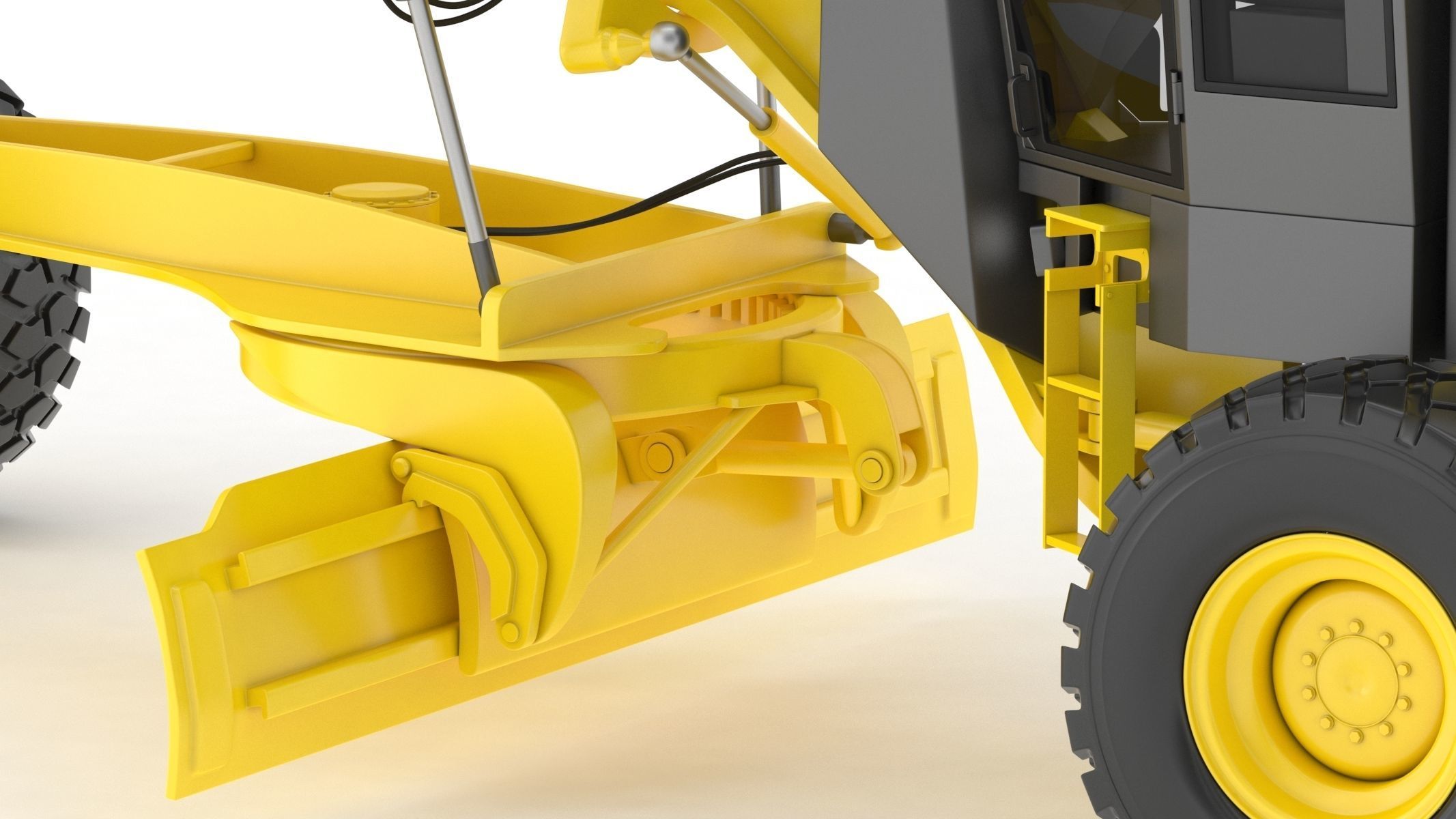 Komatsu GD655 Motor Grader 3D model_17