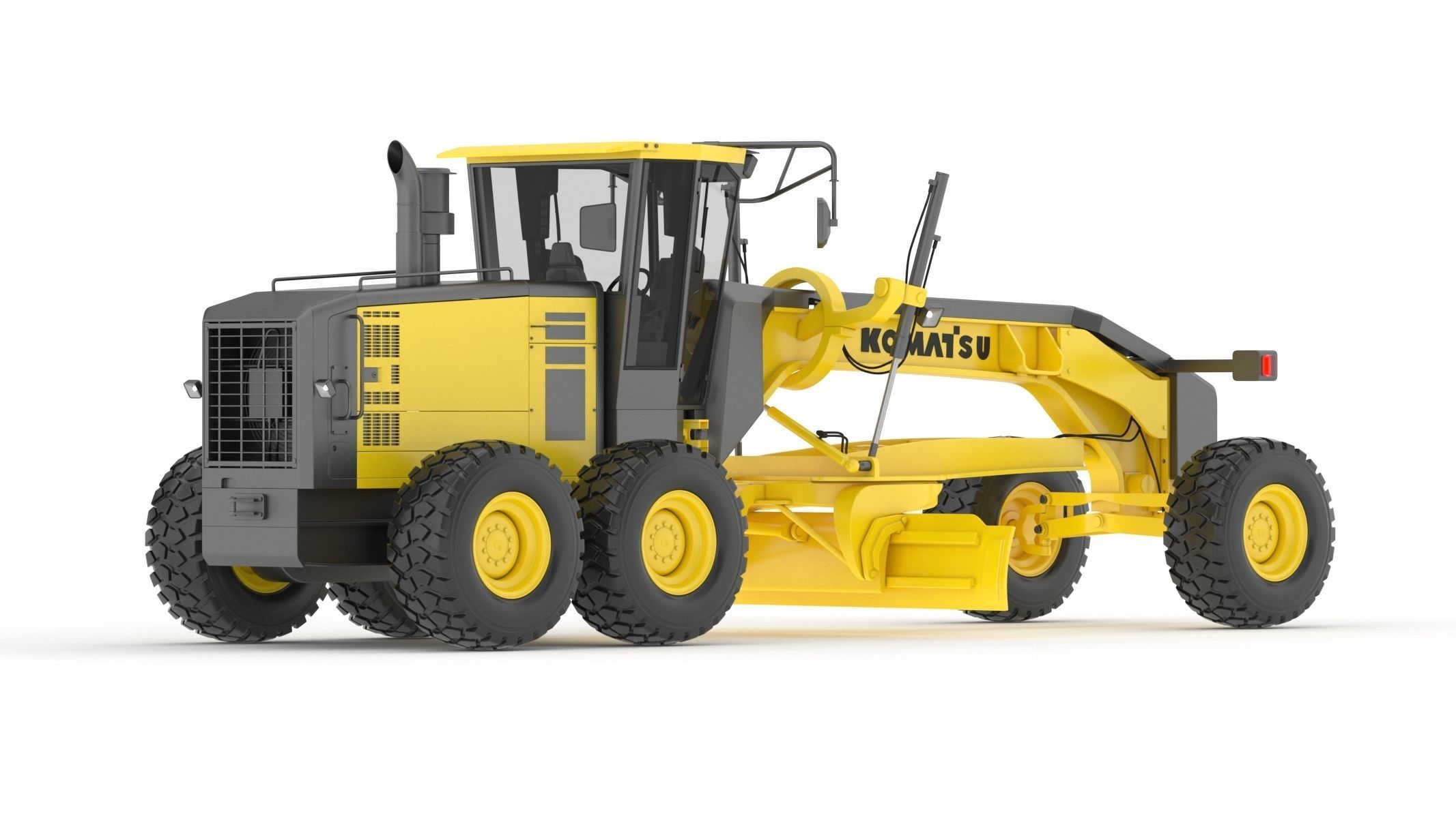 Komatsu GD655 Motor Grader 3D model_4