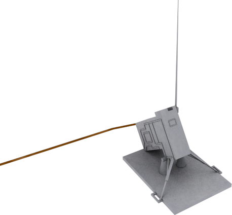 ALSEP and Lunar Module Low-poly 3D model_16