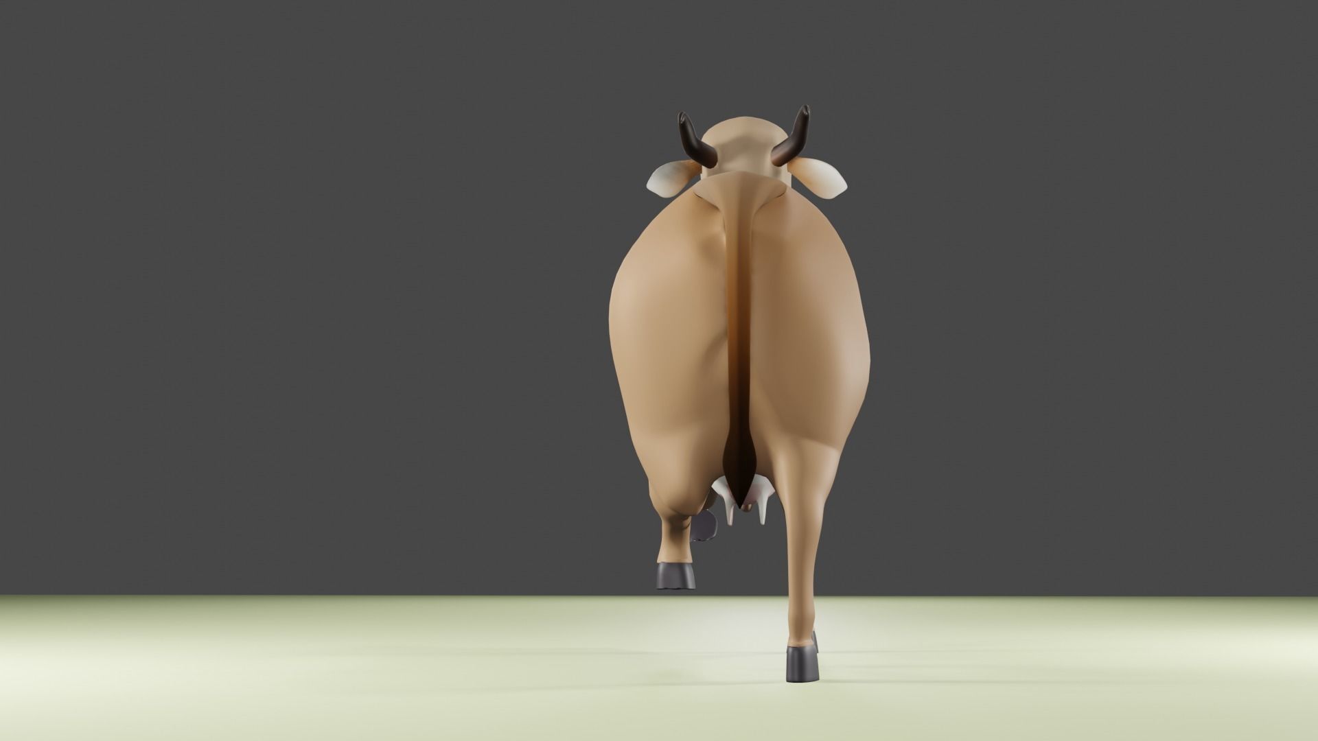 Indian cow 3d model 3D model_5