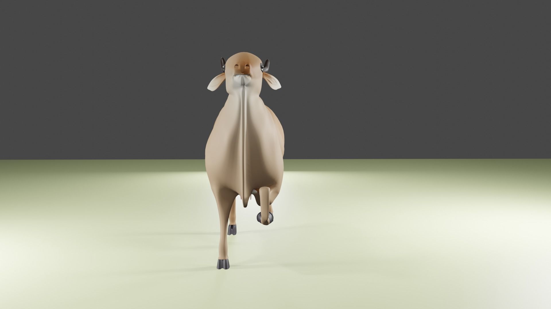 Indian cow 3d model 3D model_1