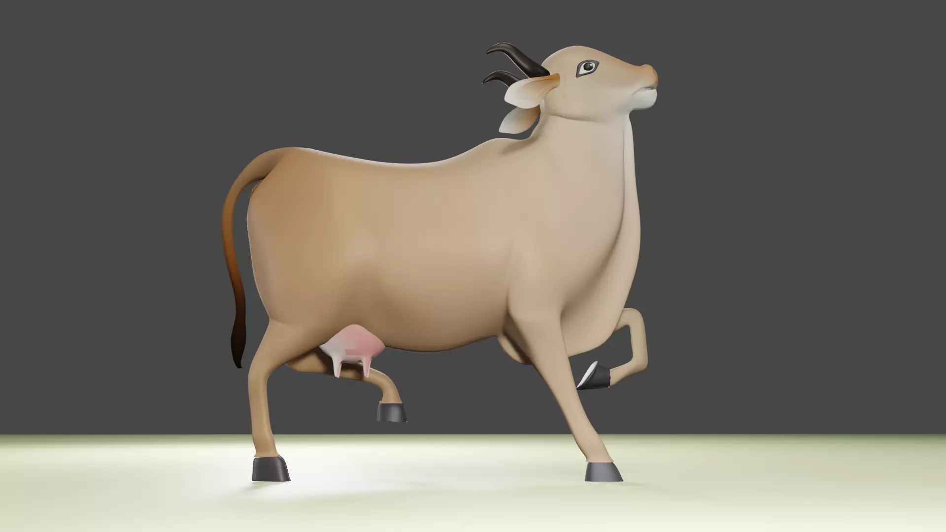 Indian cow 3d model 3D model_0