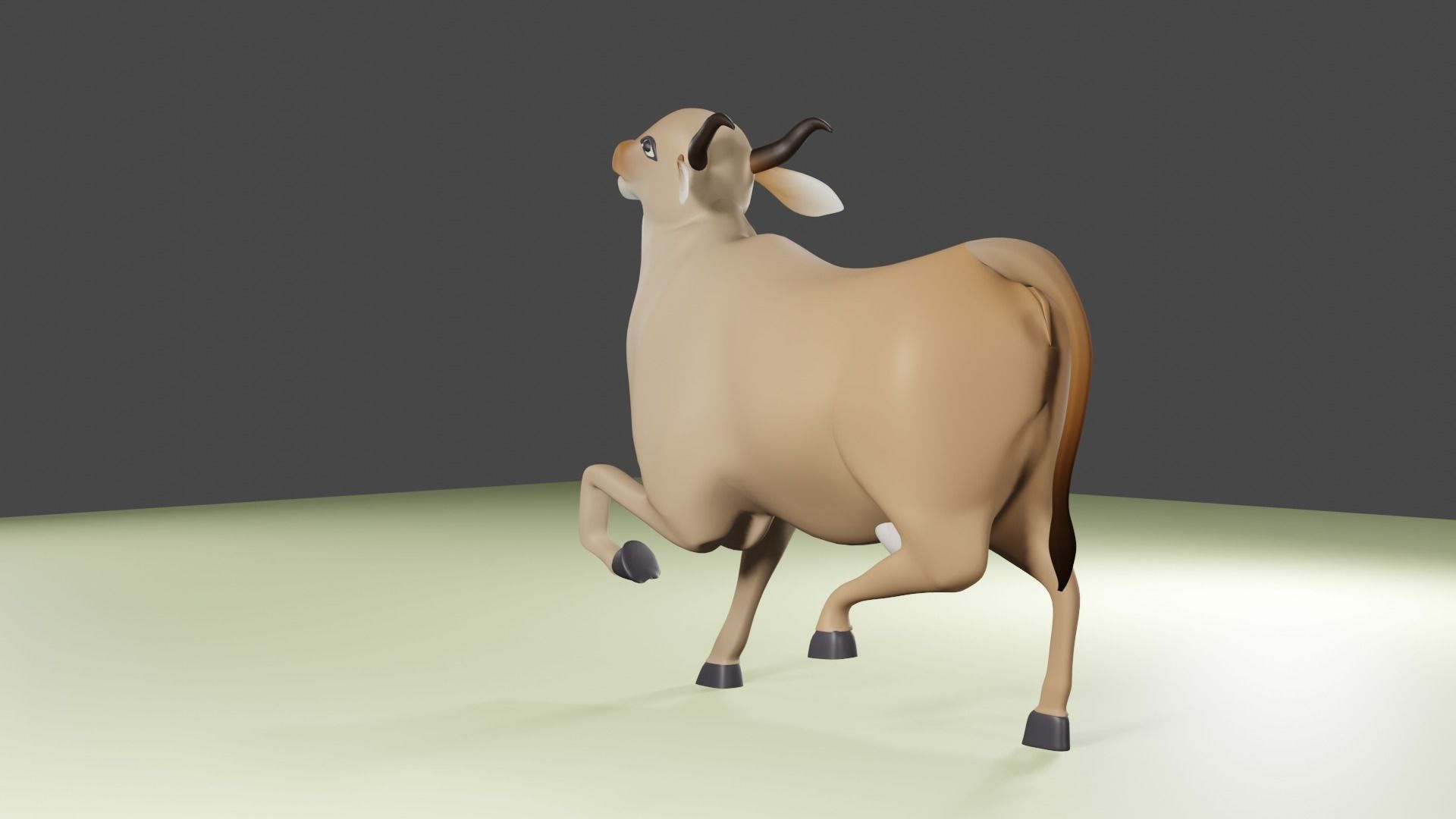 Indian cow 3d model 3D model_4