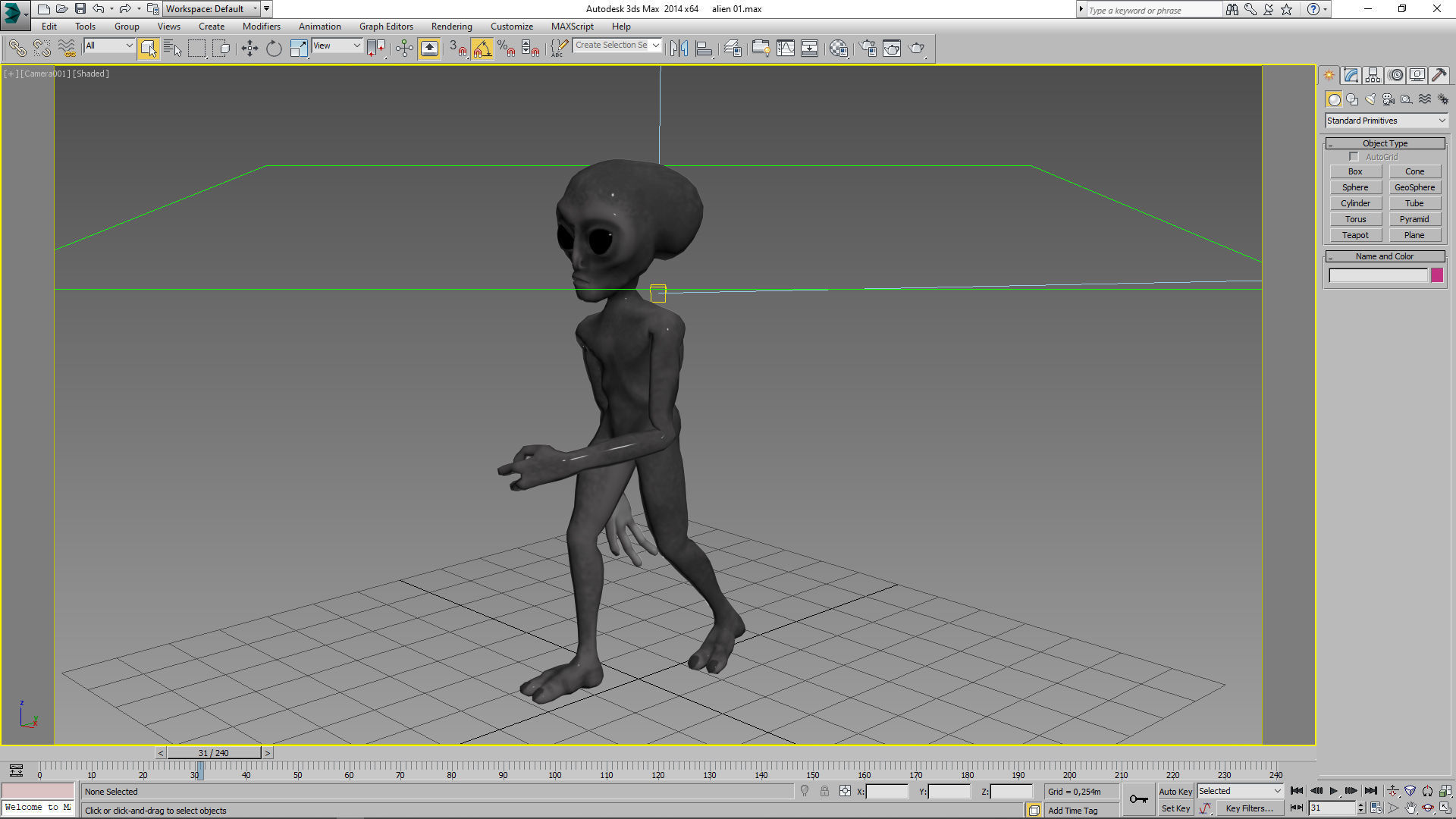 Alien 01 Low-poly 3D model_14