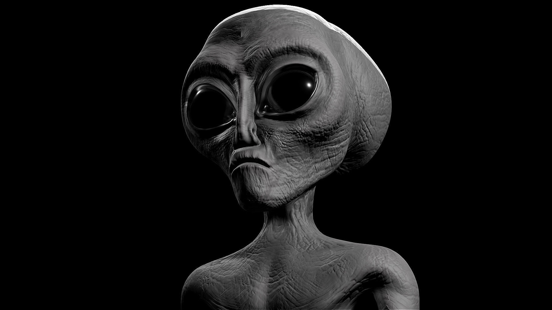 Alien 01 Low-poly 3D model_6