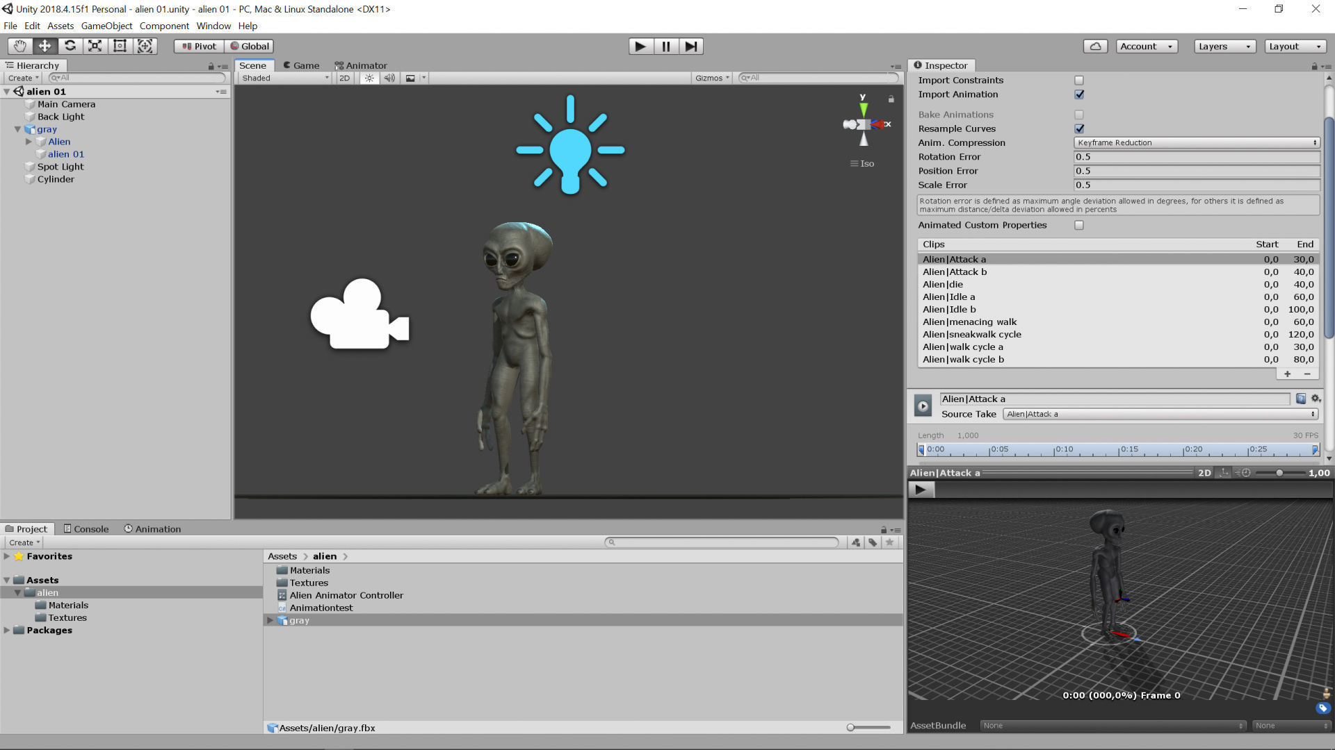Alien 01 Low-poly 3D model_17