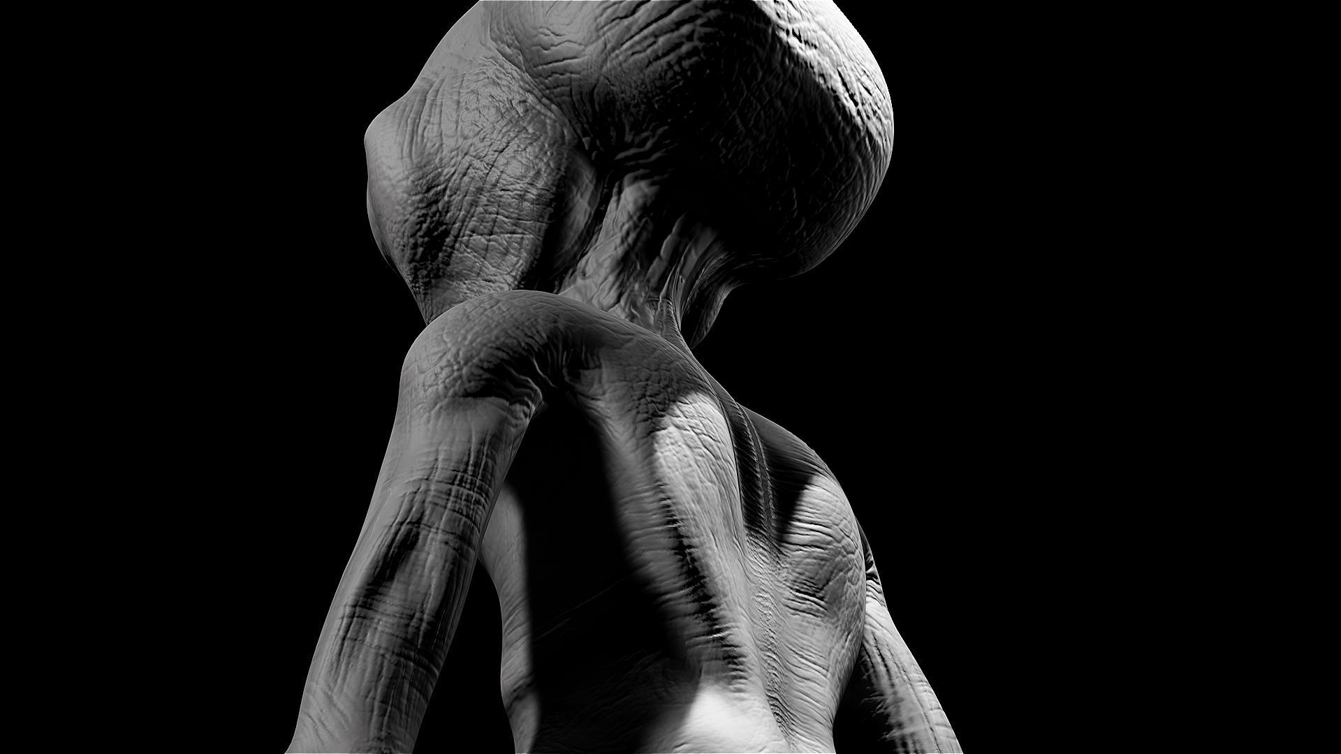 Alien 01 Low-poly 3D model_7