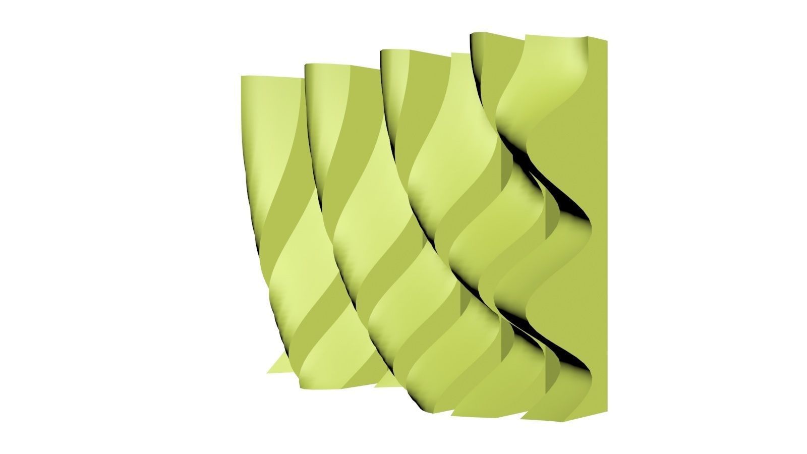 Parametric Wall 3D model_1