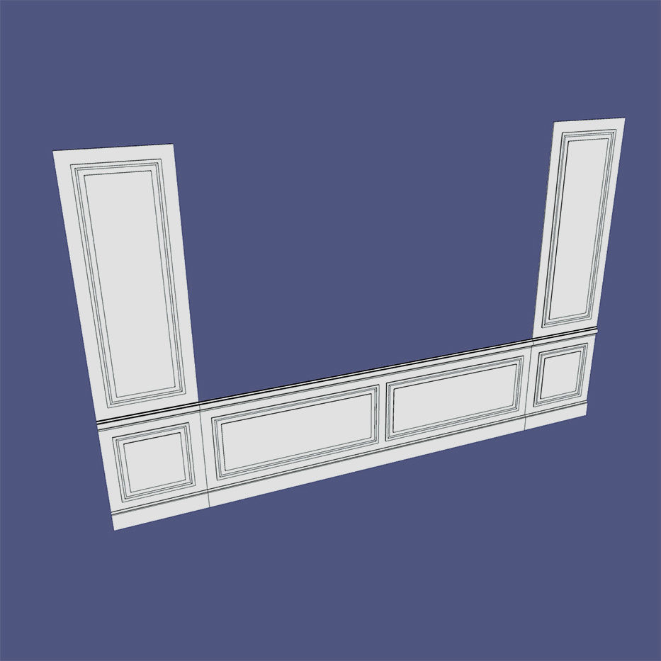 3d decorative wall panel 3D model_3