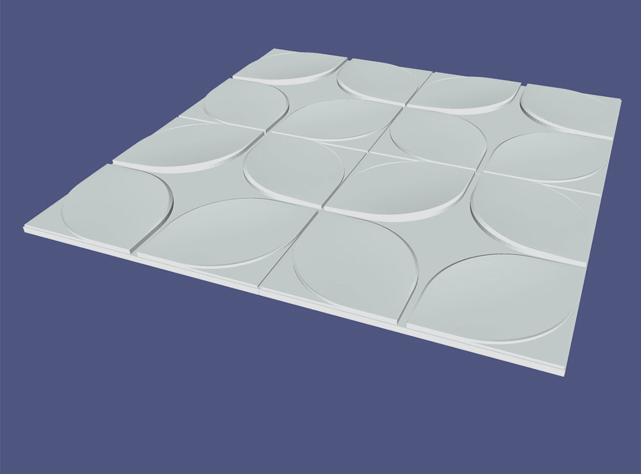 3d decorative wall panel 3D model_4