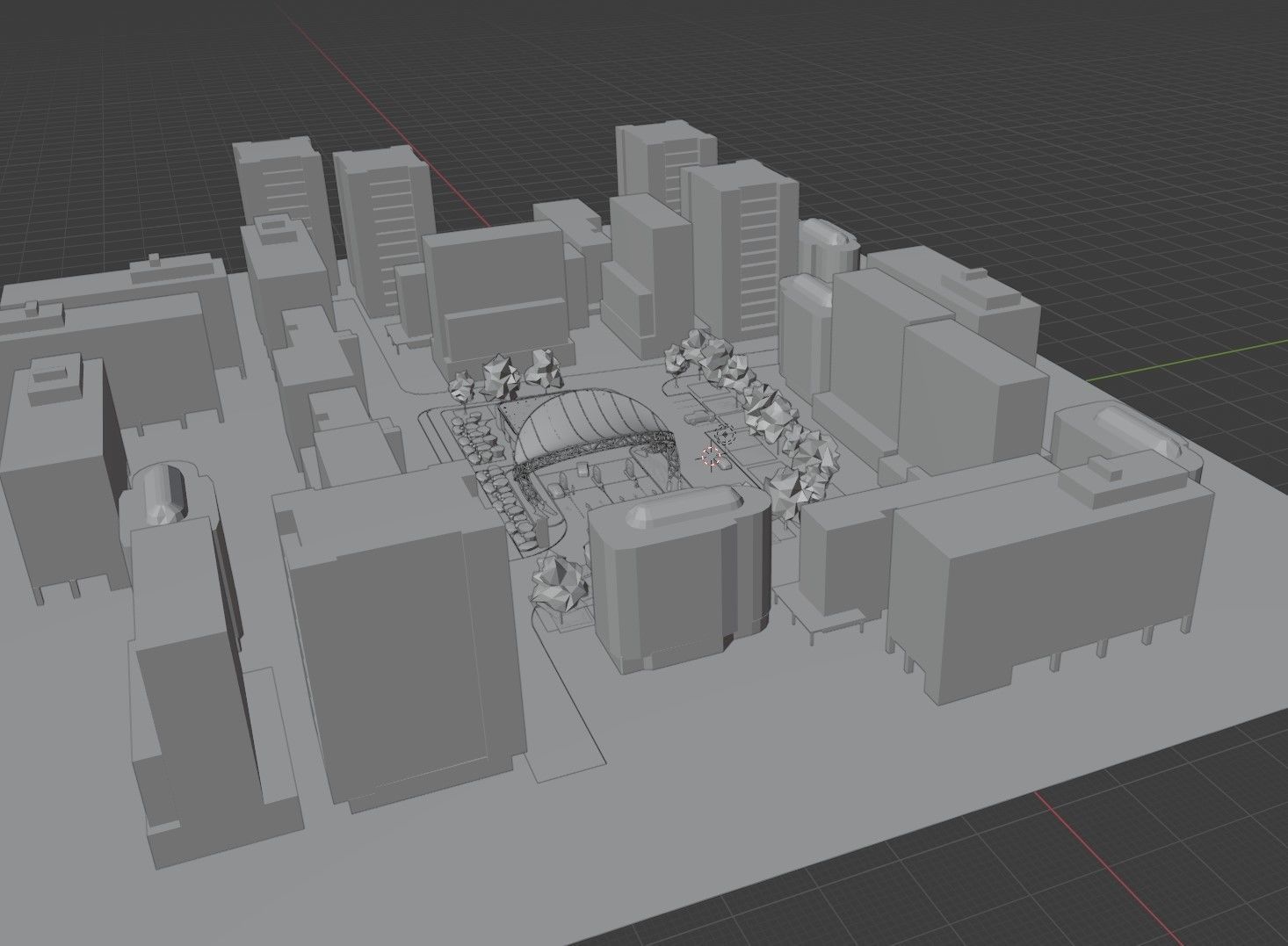 Gas station 2 3D model_12