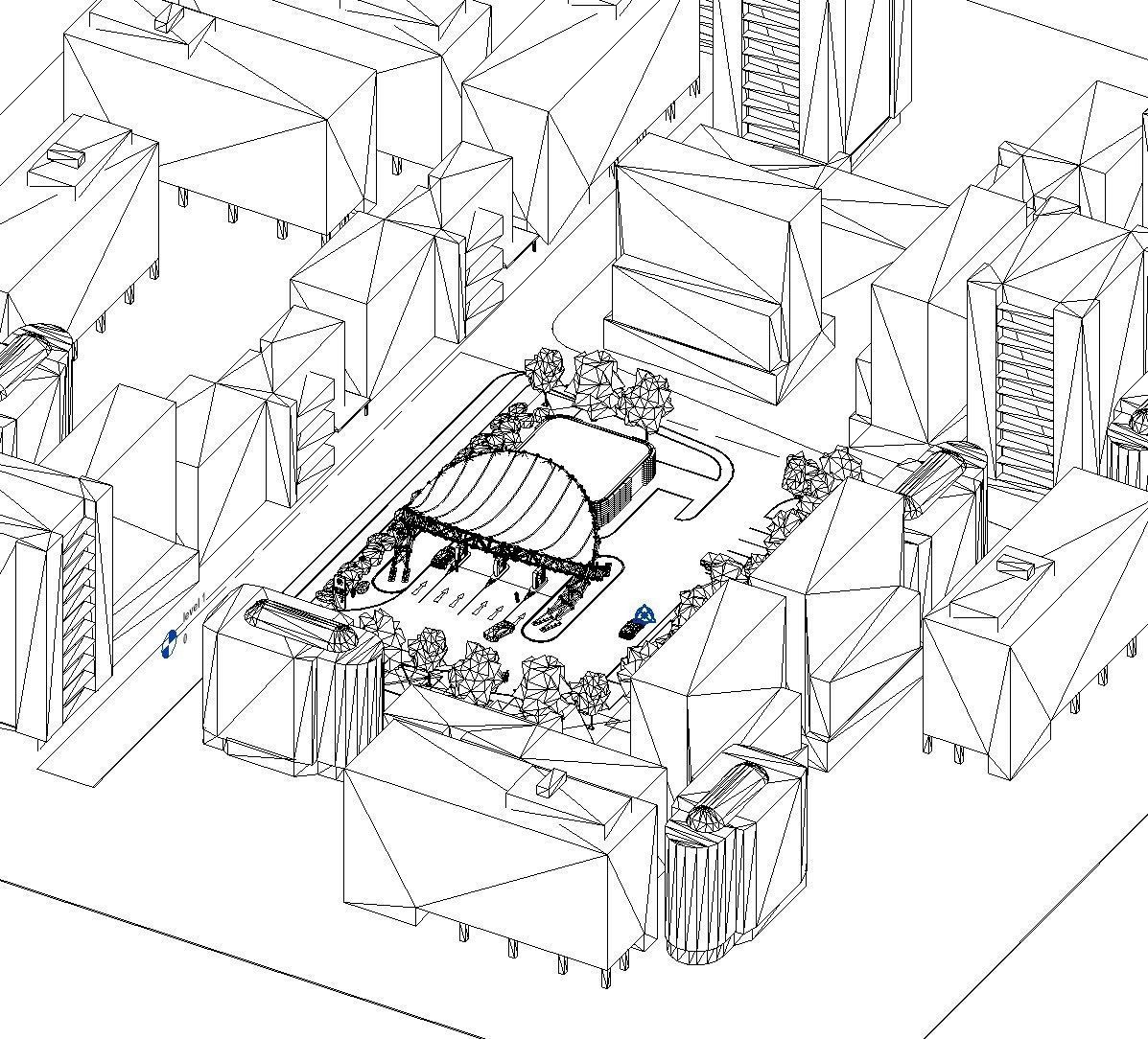 Gas station 2 3D model_14