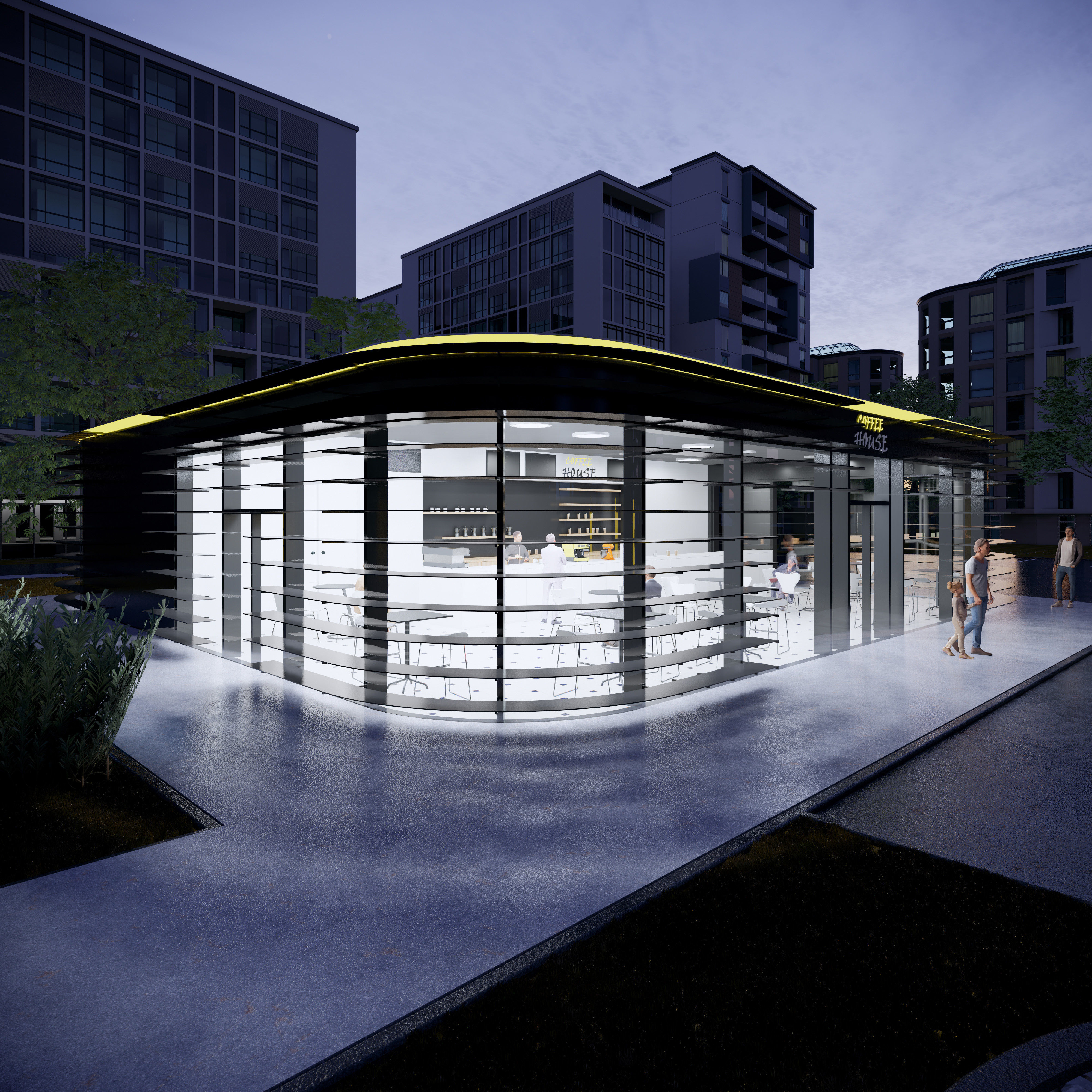 Gas station 2 3D model_6