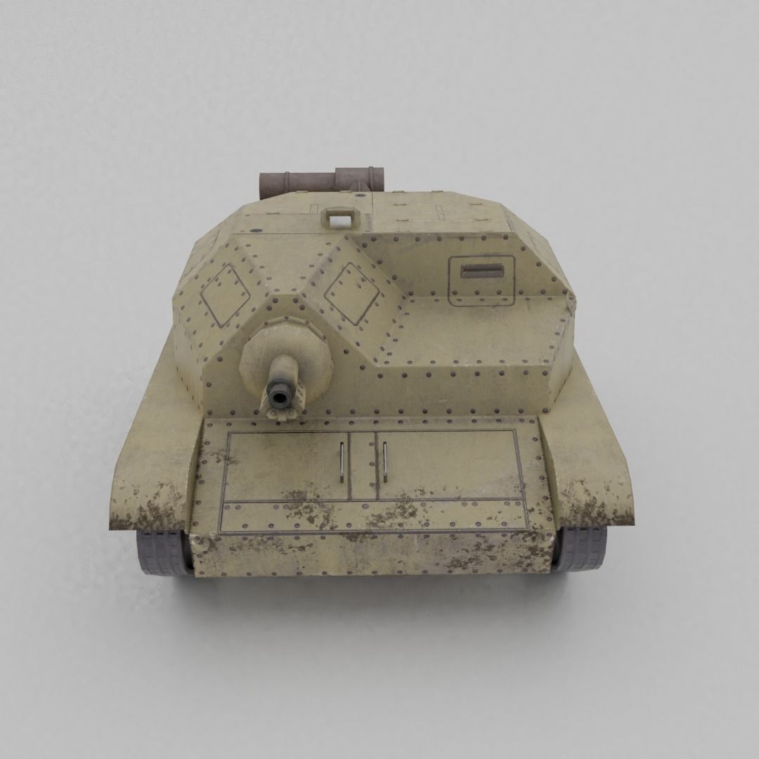 TKS tankette 37mm Low-poly 3D model_20