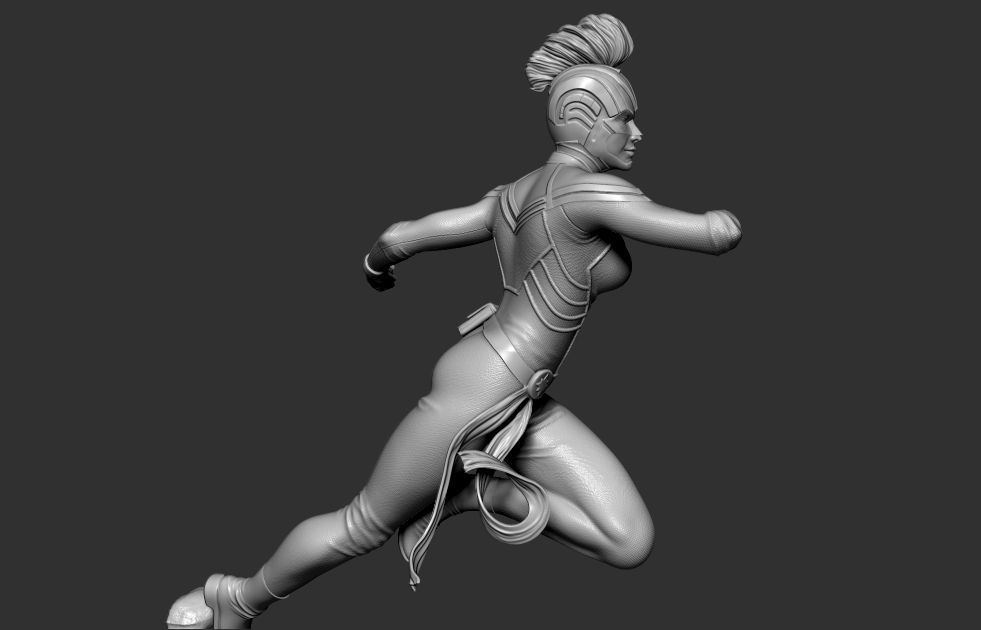 Captain Marvel 3D print model 3D model_4